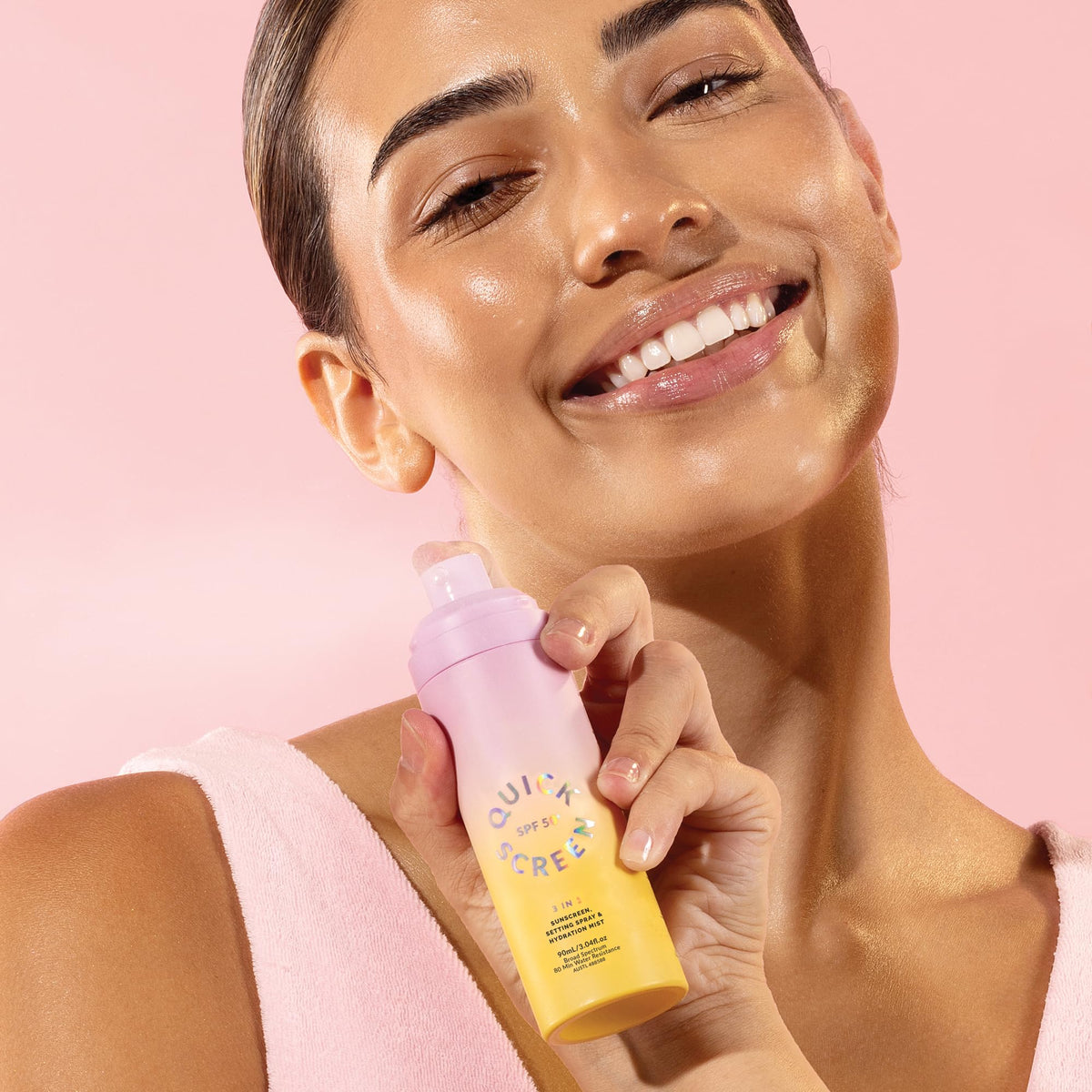 QUICK FLICK 3 in 1 SPF 50 Sunscreen Setting Spray Hydration - The Quick Flick Official Imagery - 7