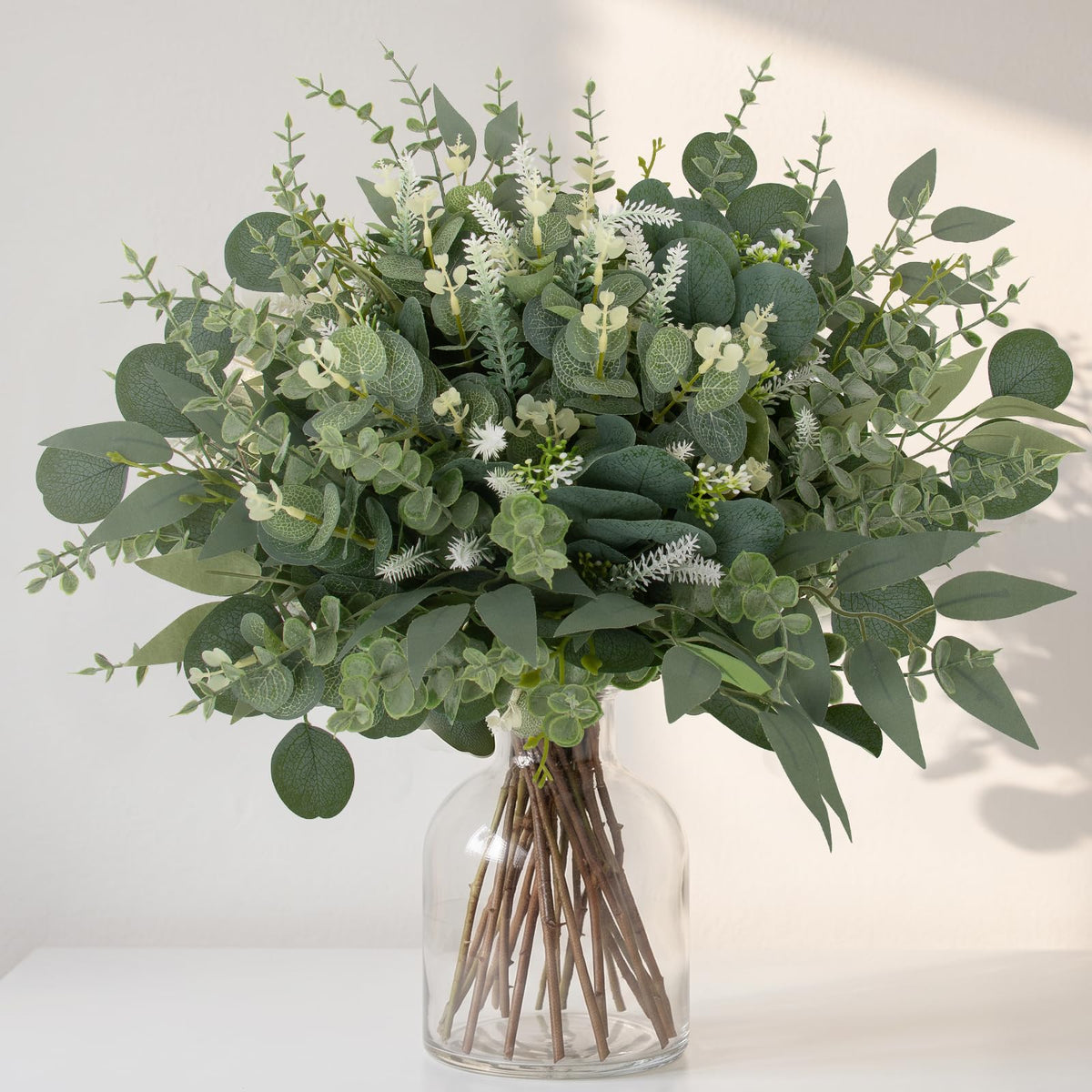 135 Pcs Artificial Eucalyptus Stems Mixed Greenery Stems for - Rowfad Official Imagery - 5
