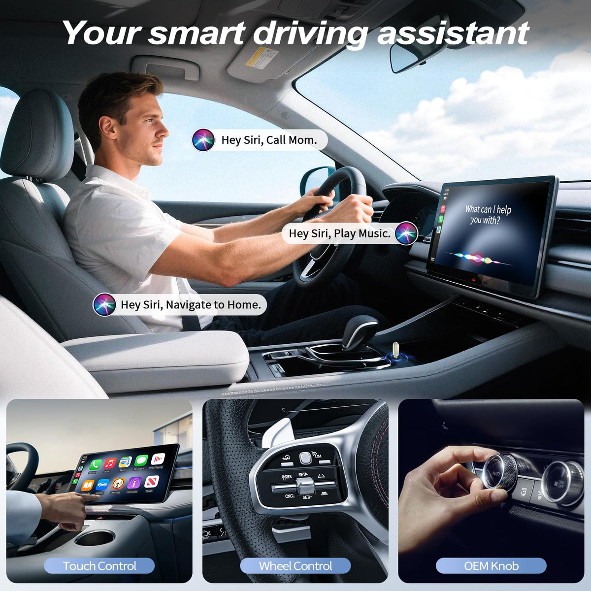 Mini Wireless CarPlay Adapter 2025 Upgrade Dual Band WiFi - VOESUD Official Imagery - 5