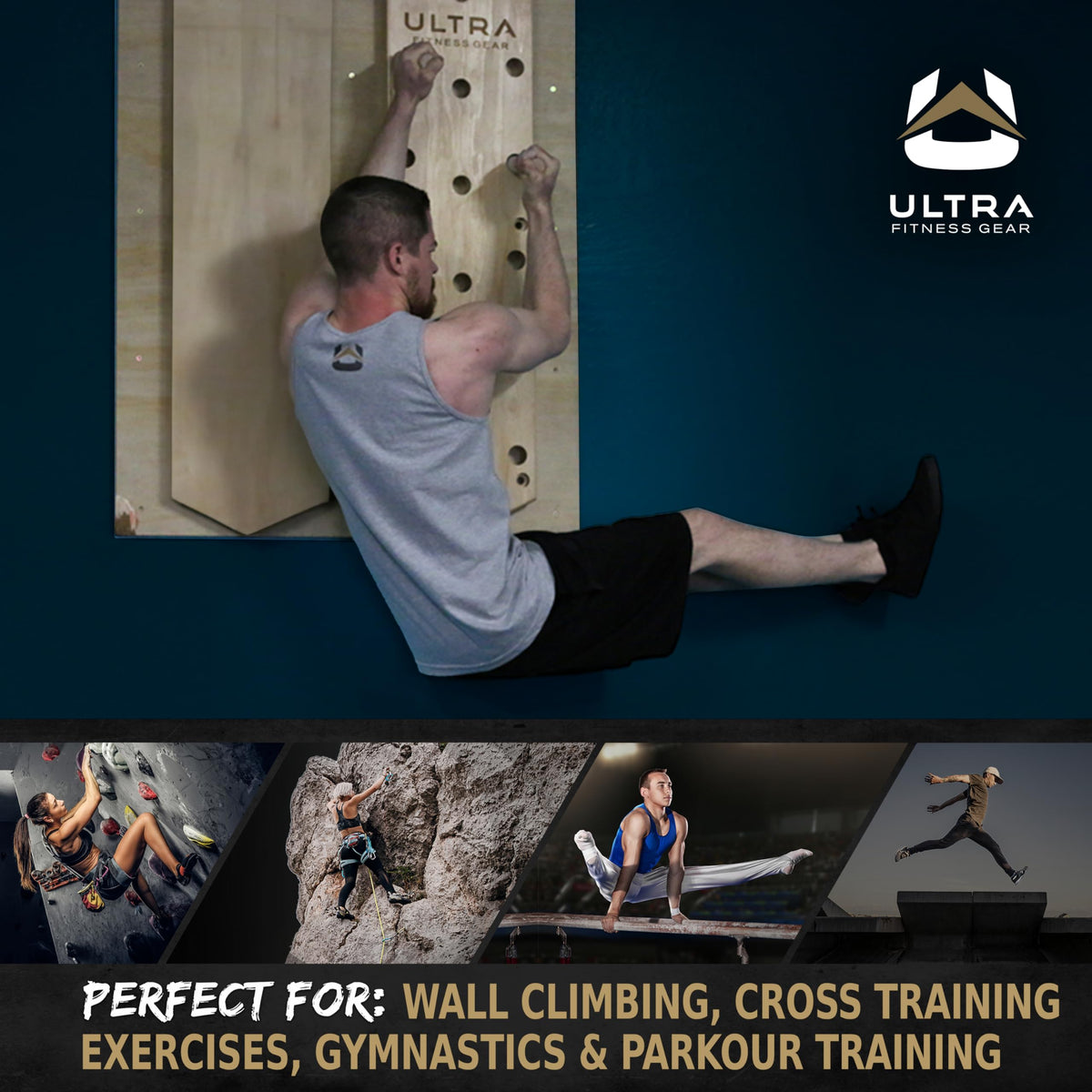 Climbing Pegboard 51 Inch Climbing Hold Cross Training - Ultra Fitness Gear Official Imagery - 5