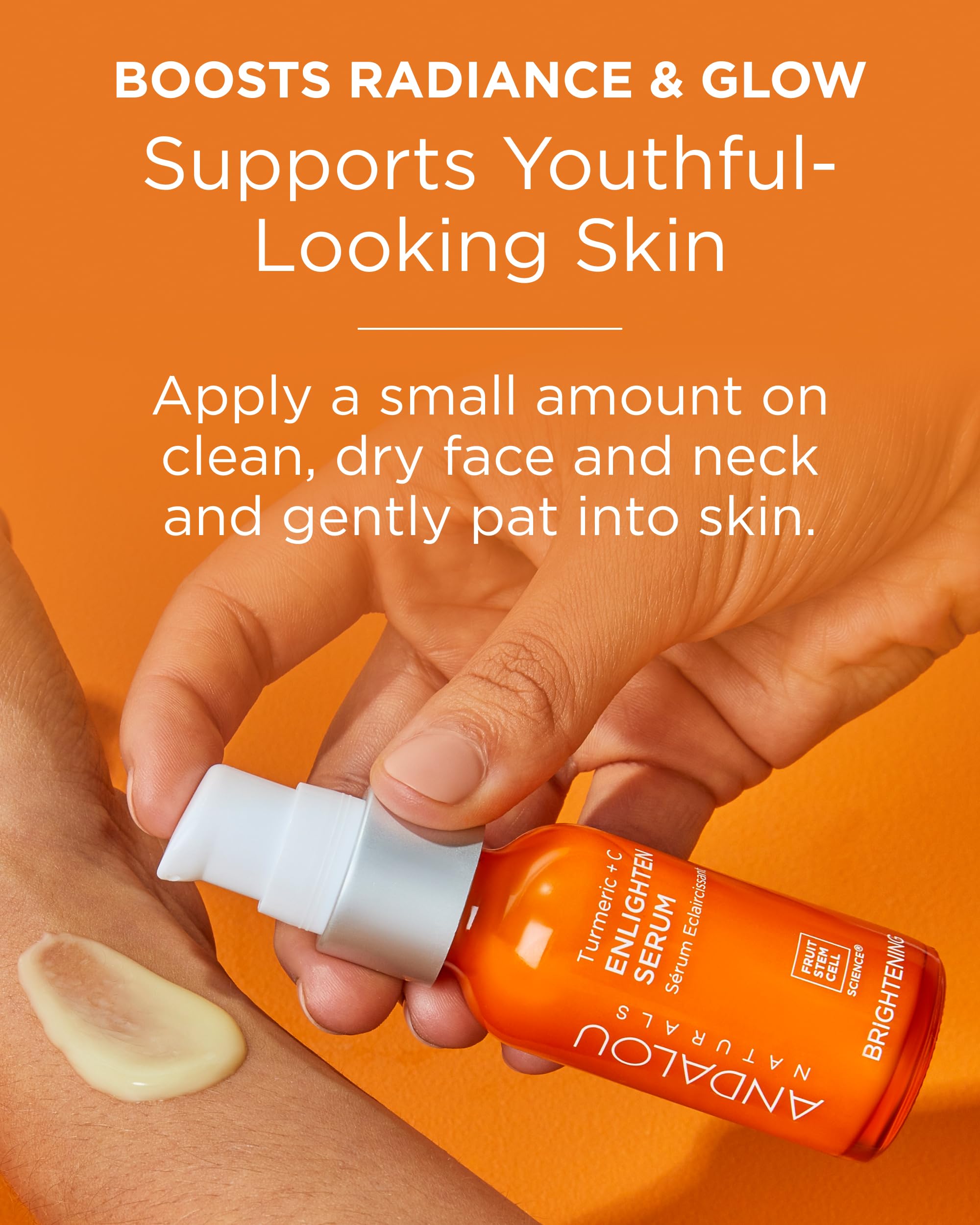 Andalou Naturals Turmeric Vitamin C Enlighten Serum - Andalou Naturals Official Imagery - 5