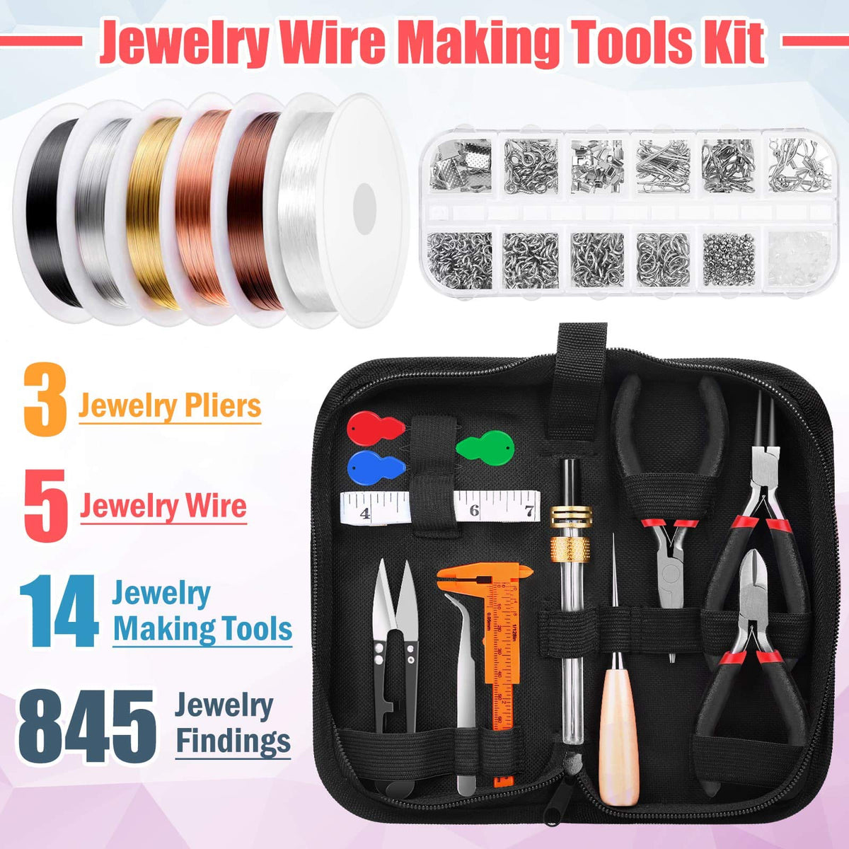 Thrilez Wire Wrapping for Jewelry Making Repair and Beading - Thrilez Official Imagery - 3
