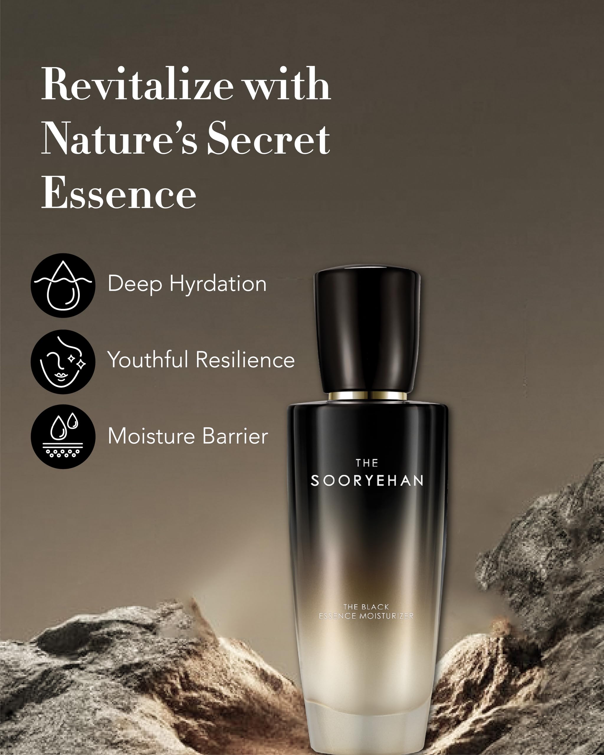 Sooryehan The Black (Essence Moisturizer, 130ml/4.4fl oz) - Sooryehan