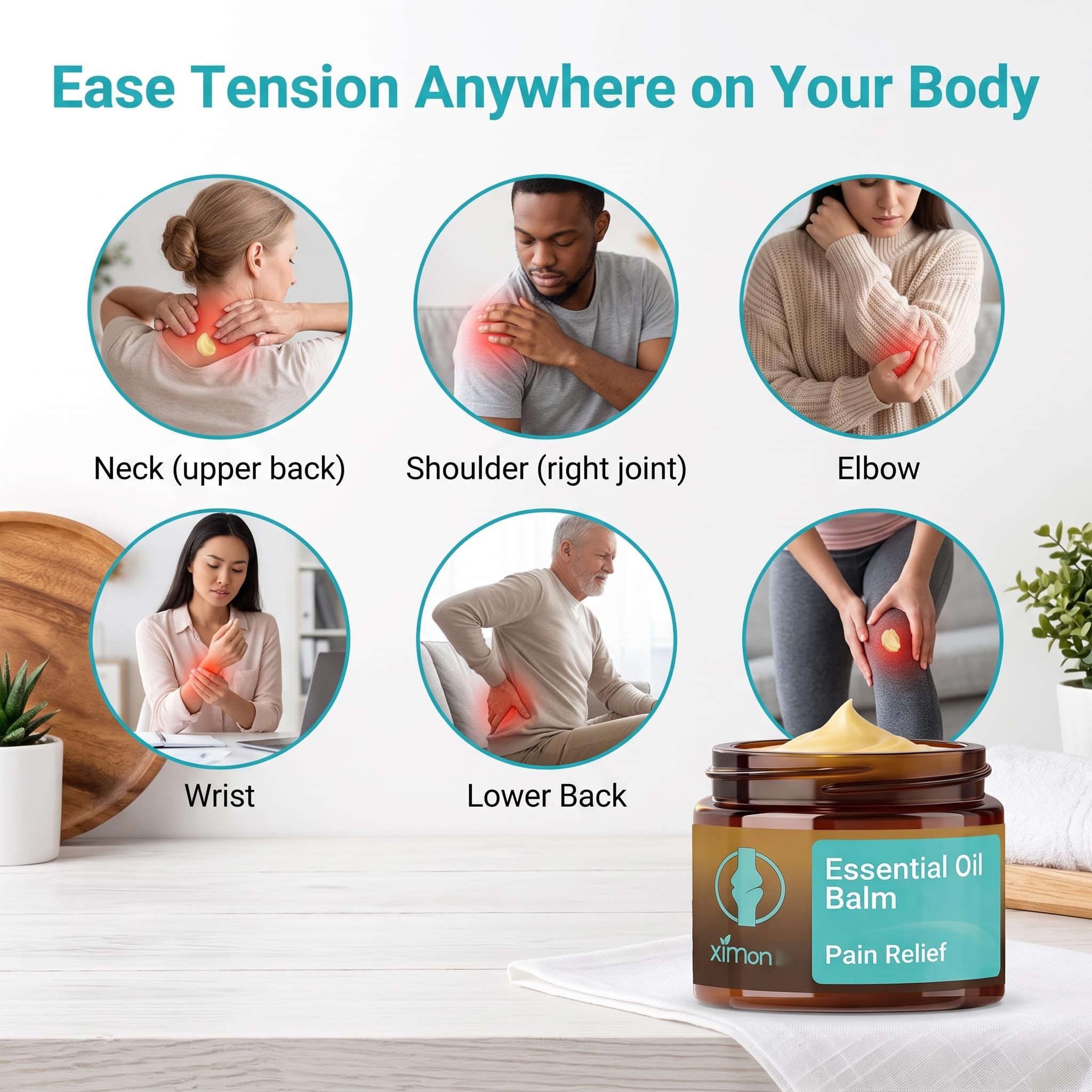 Frankincense Essential Oil Balm, Support Relief Muscle Joint Discomfort