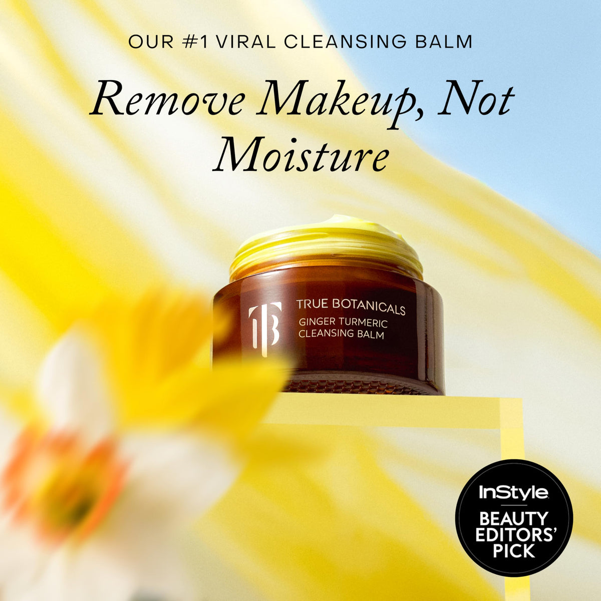 True Botanicals Ginger Turmeric Cleansing Balm Makeup - True Botanicals Official Imagery - 3