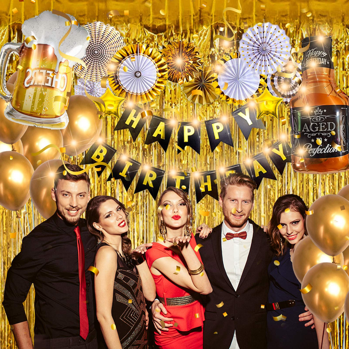 Birthday Party Decorations for Men Women Whiskey Party - GoGoGoodie Official Imagery - 7
