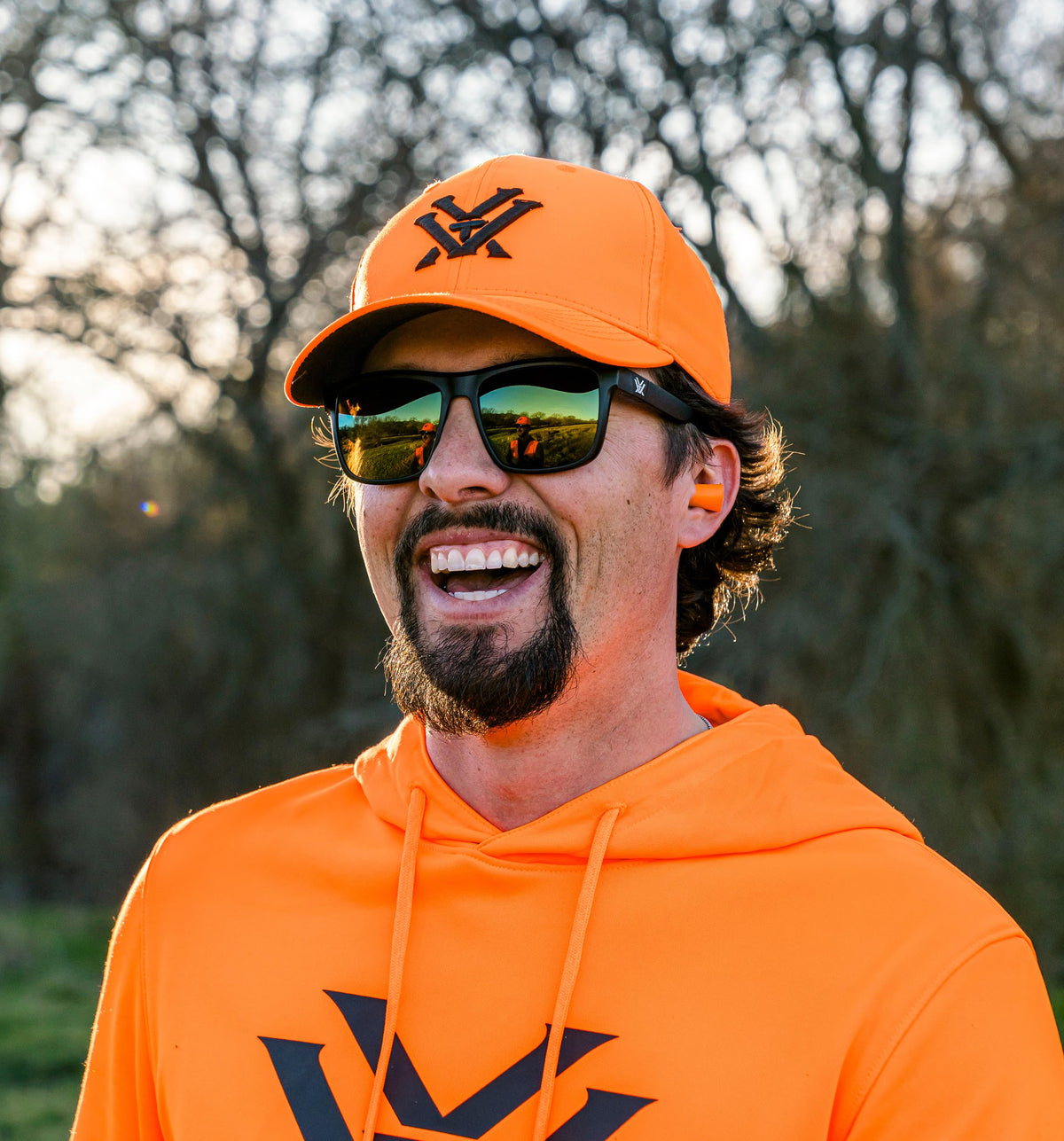 Vortex Blaze Orange Hunting Snapback Hat - Premium Selection Official Imagery - 5