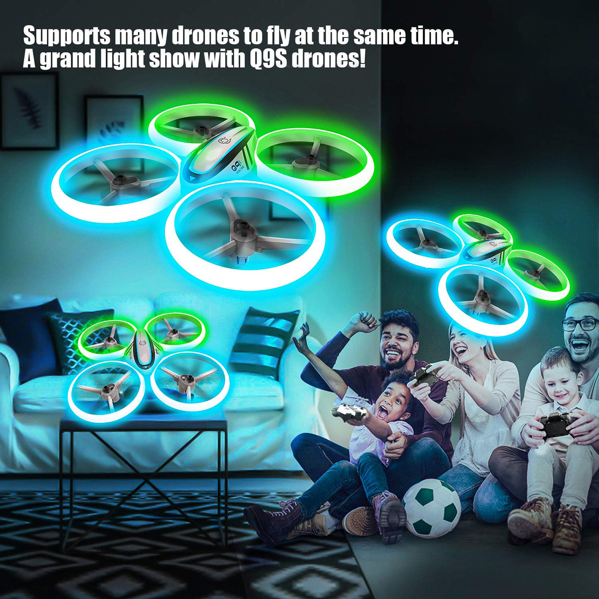 Q9s Drones for Kids RC Drone with Altitude Hold and Headless - HASAKEE Official Imagery - 6