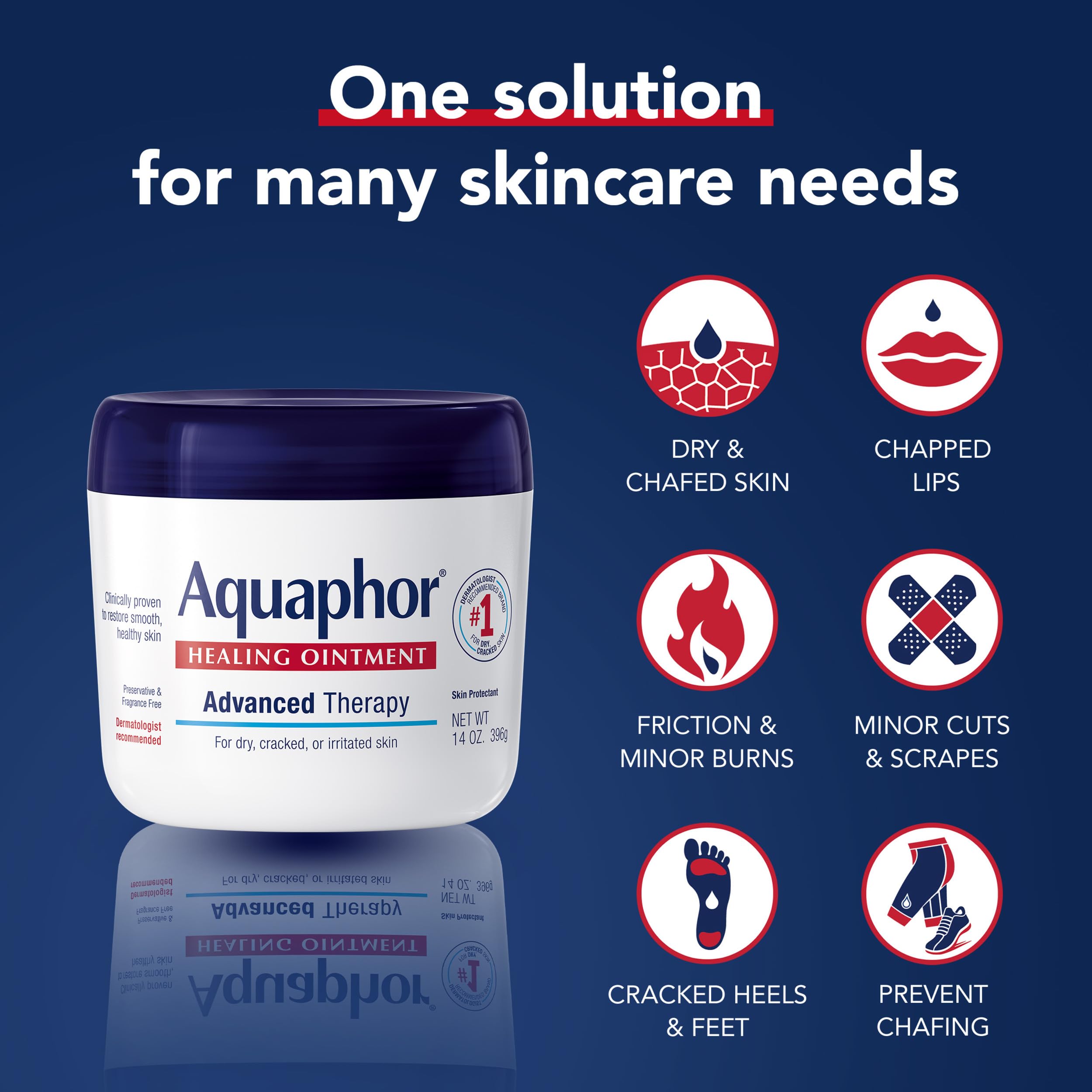 Aquaphor Advanced Therapy Healing Ointment Skin Protectant, 14 OZ - Aquaphor Official Product View 8