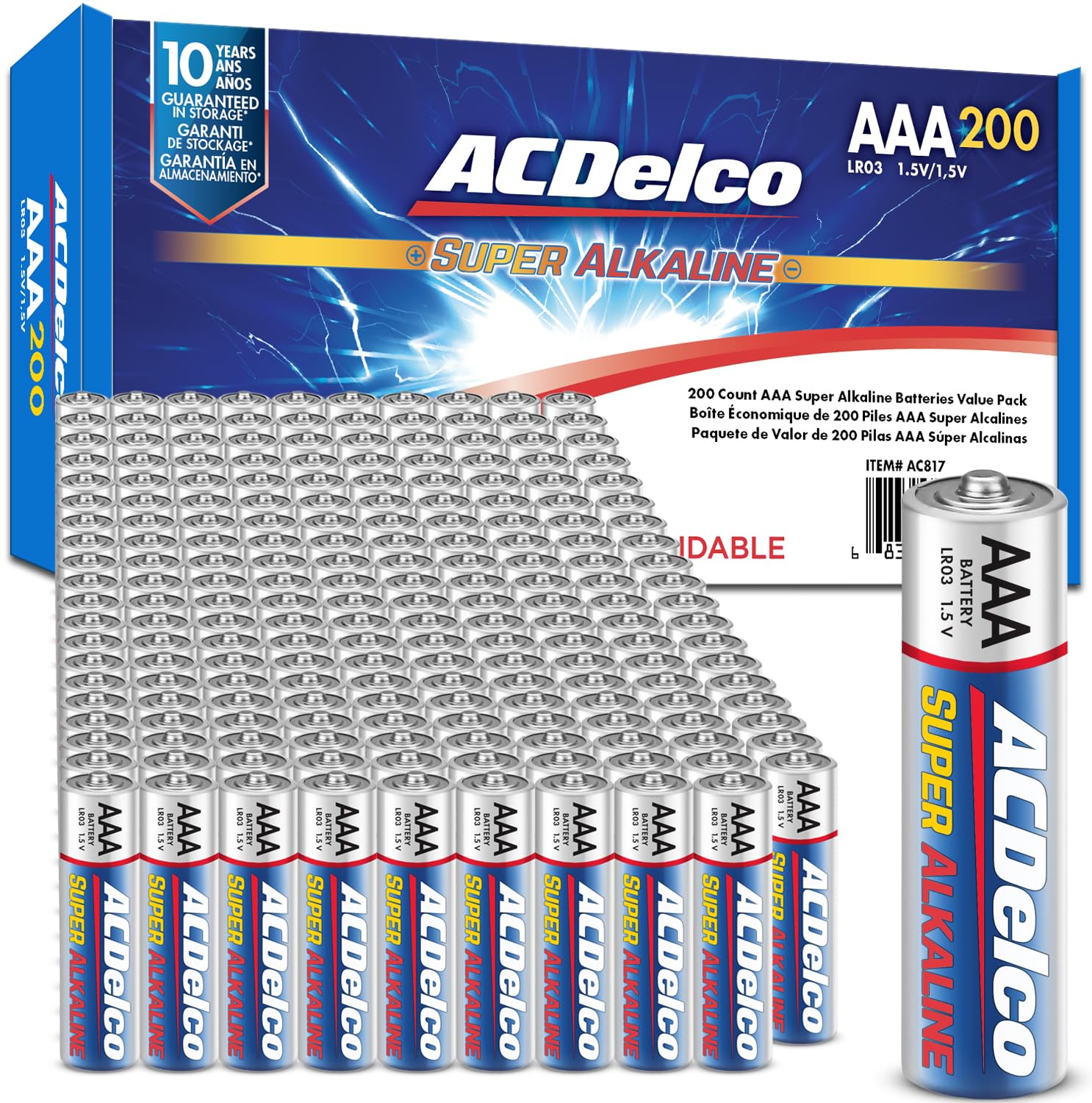Powermax ACDelco AAA Batteries, Maximum Power Super Alkaline Batt - Powermax Official Product View 1