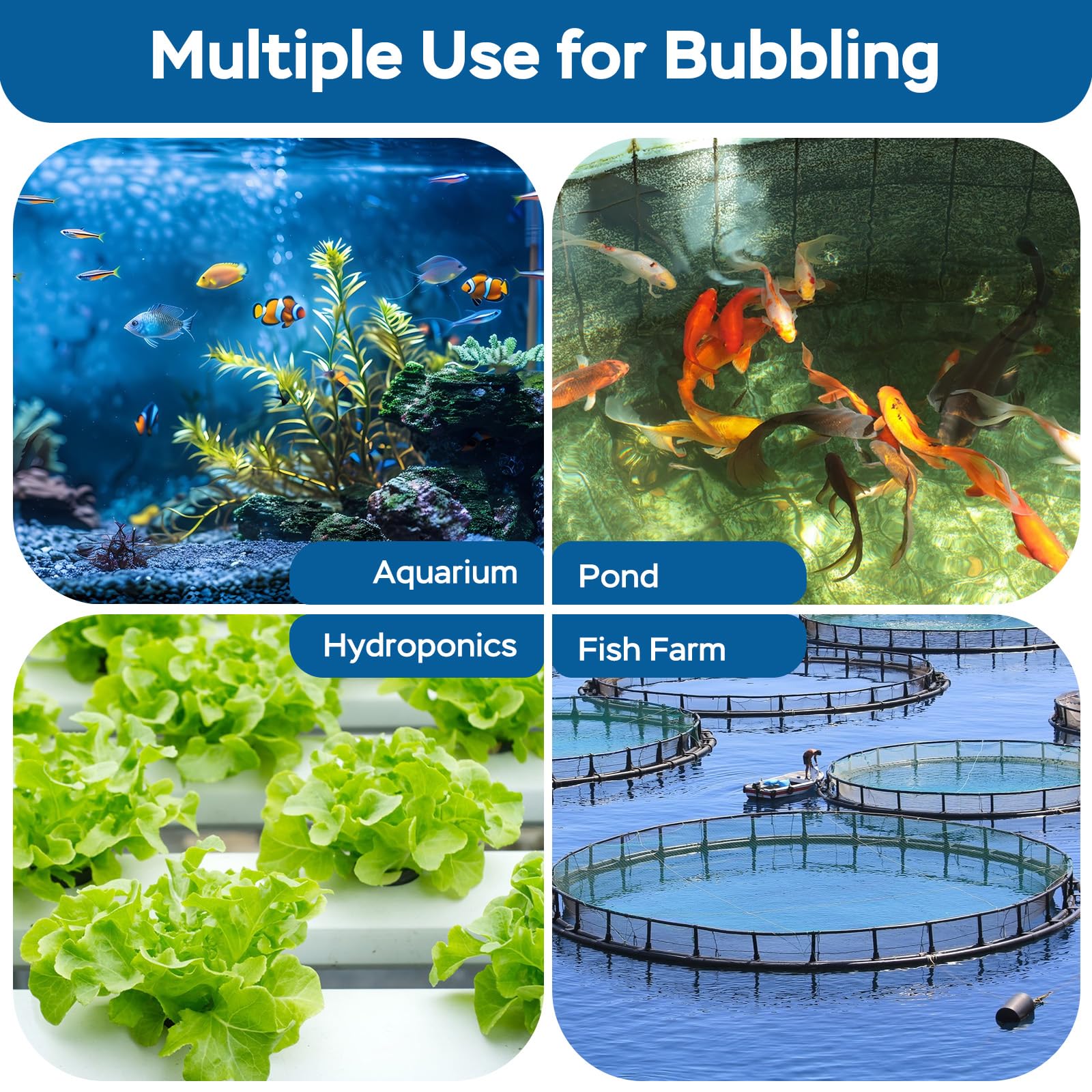 AquaMiracle New Innovative Rubber Air Stone | Air Bubbler | Oxyge - AquaMiracle Official Product View 6