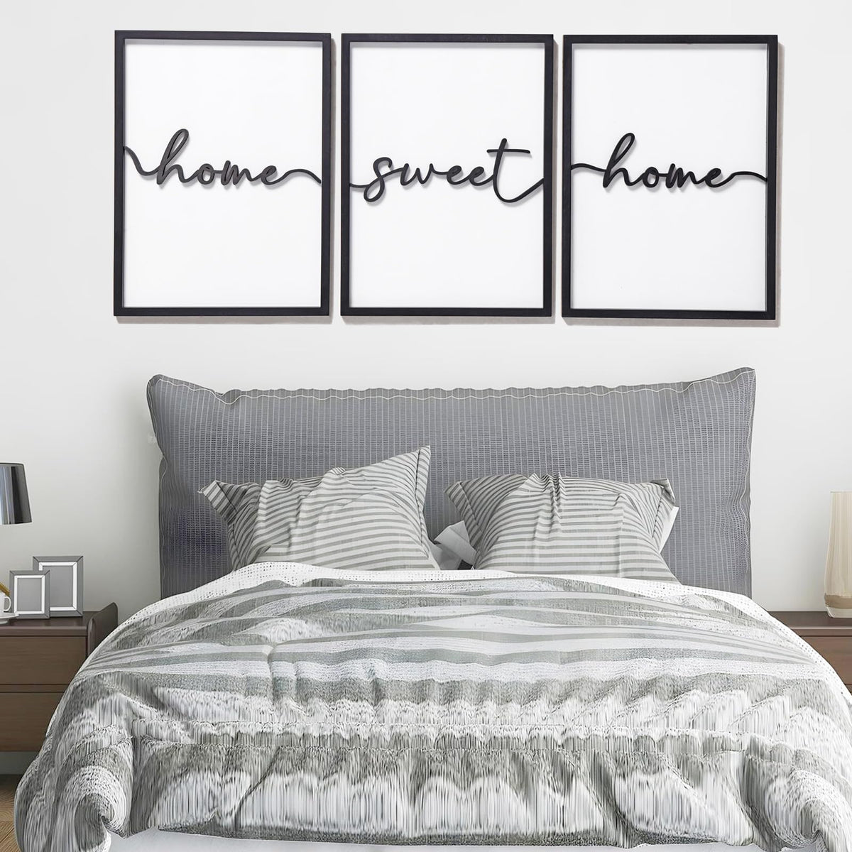 3D Wood Home Sweet Home Wall Art Modern Home Sweet Home Sign - KIOSSUT Official Imagery - 6