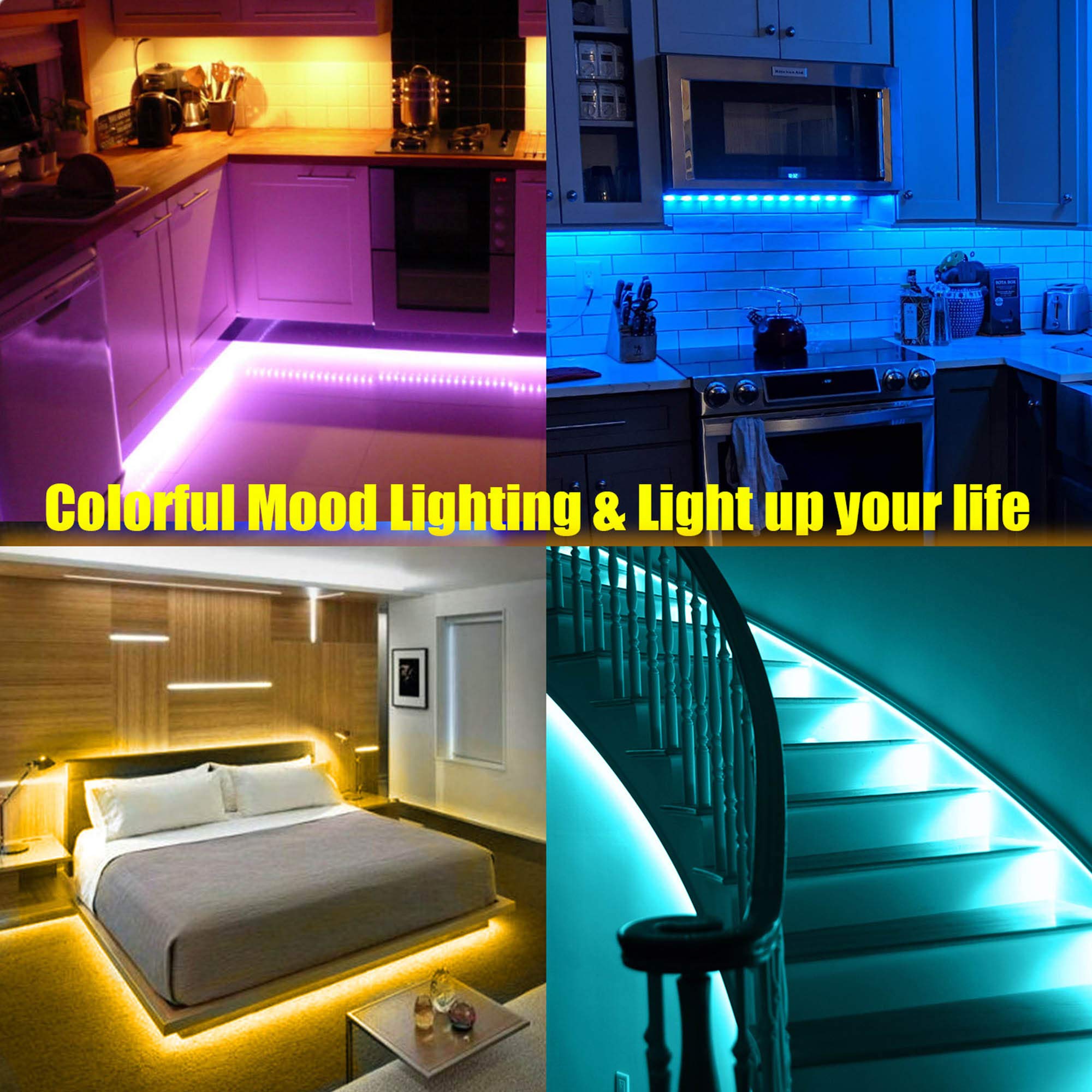 maylit 10 PCS 20in Smart RGB Under Cabinet Lights Kit - maylit Official Product View 7