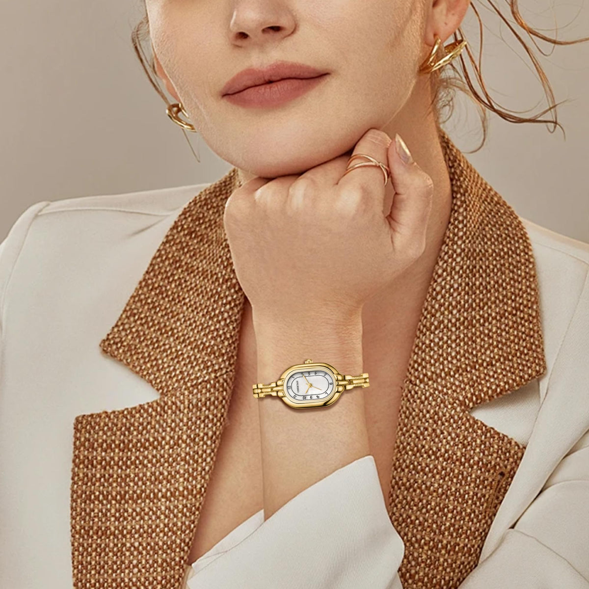CHEETAH Women s Gold Dainty Bangle Watch Small Bracelet Easy - CHEETAH Official Imagery - 5