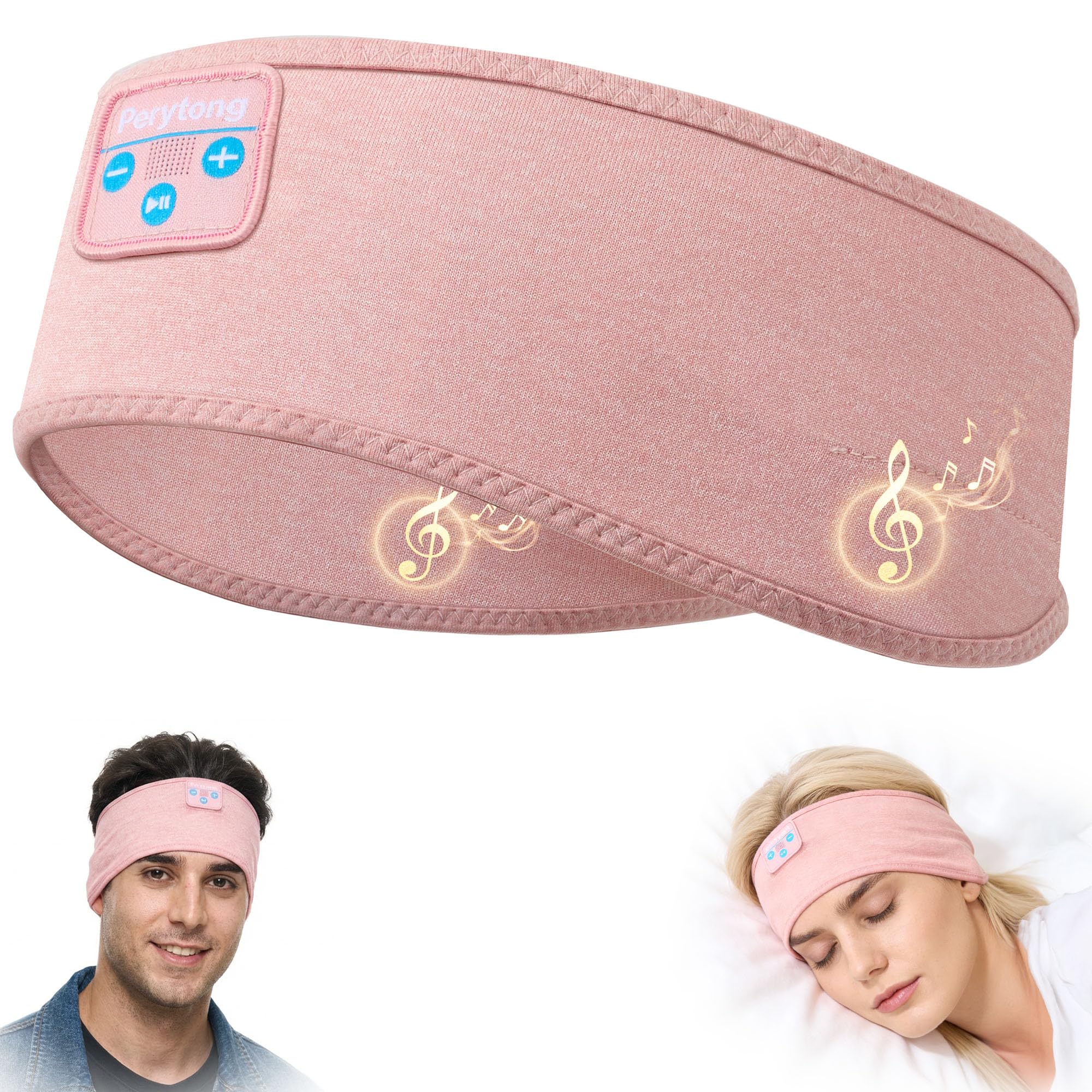 Perytong Sleep Headphones - Headband Headphones - Bluetooth Headband f - View 1