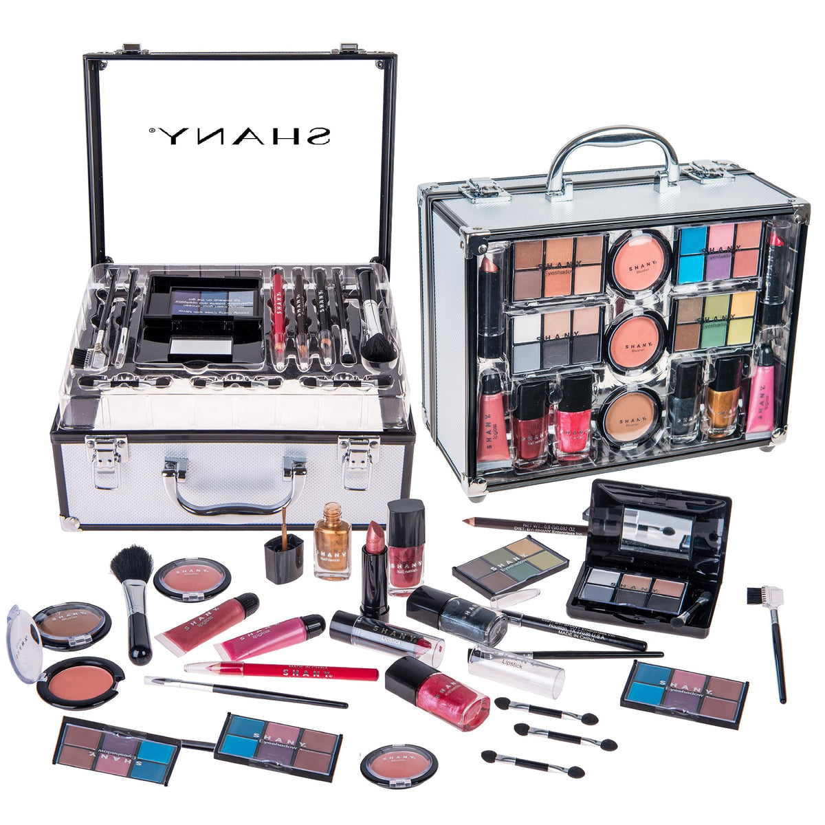 SHANY Carry All Trunk Makeup Train Case with Re usable - SHANY Official Imagery - 2