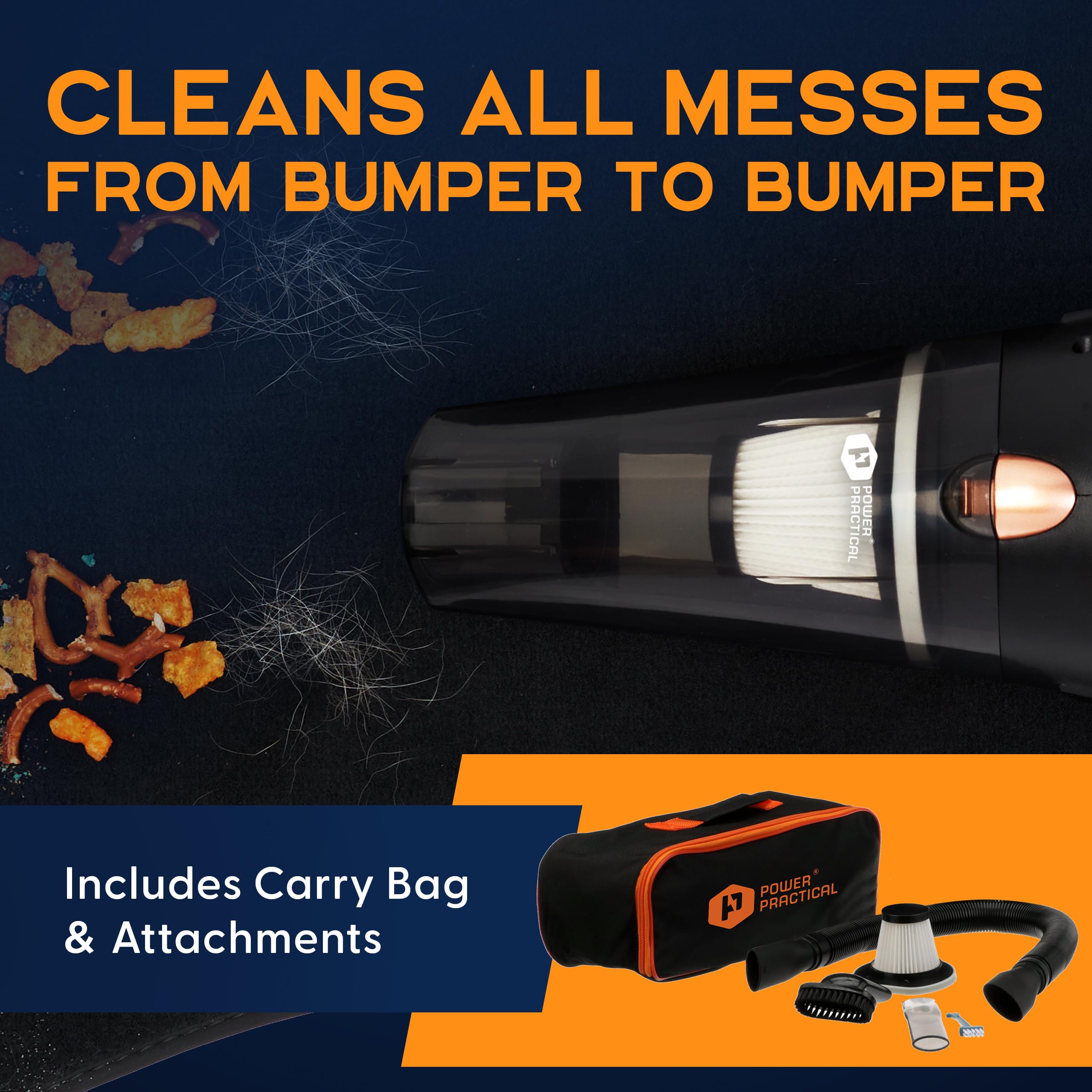 ThisWorx Handheld Car Vacuum Portable Car Vacuum Cleaner - Power Practical Official Imagery - 3
