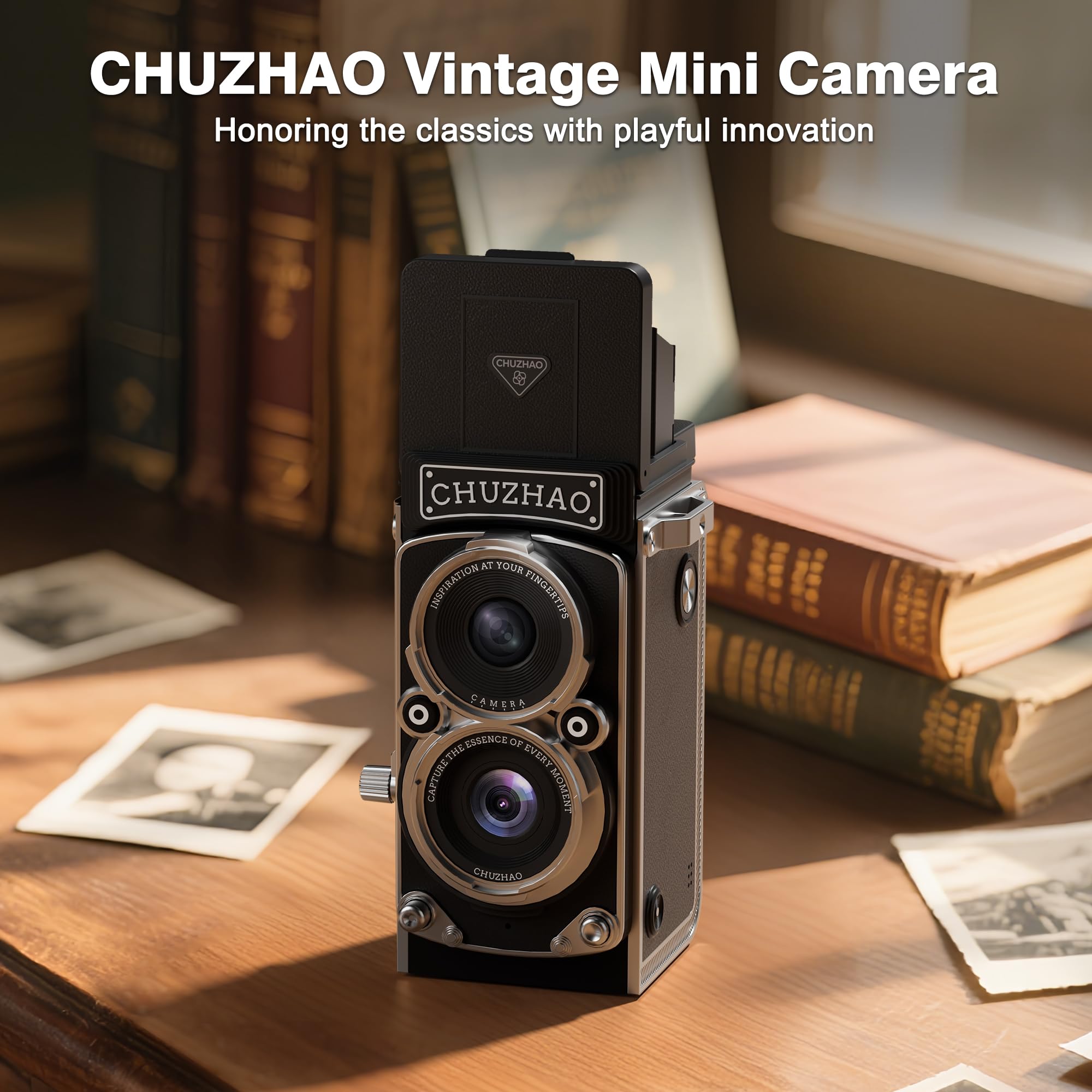 JOYTRIP CHUZHAO Vintage Mini Digital Camera, Portable TLR Style R - JOYTRIP Official Product View 2