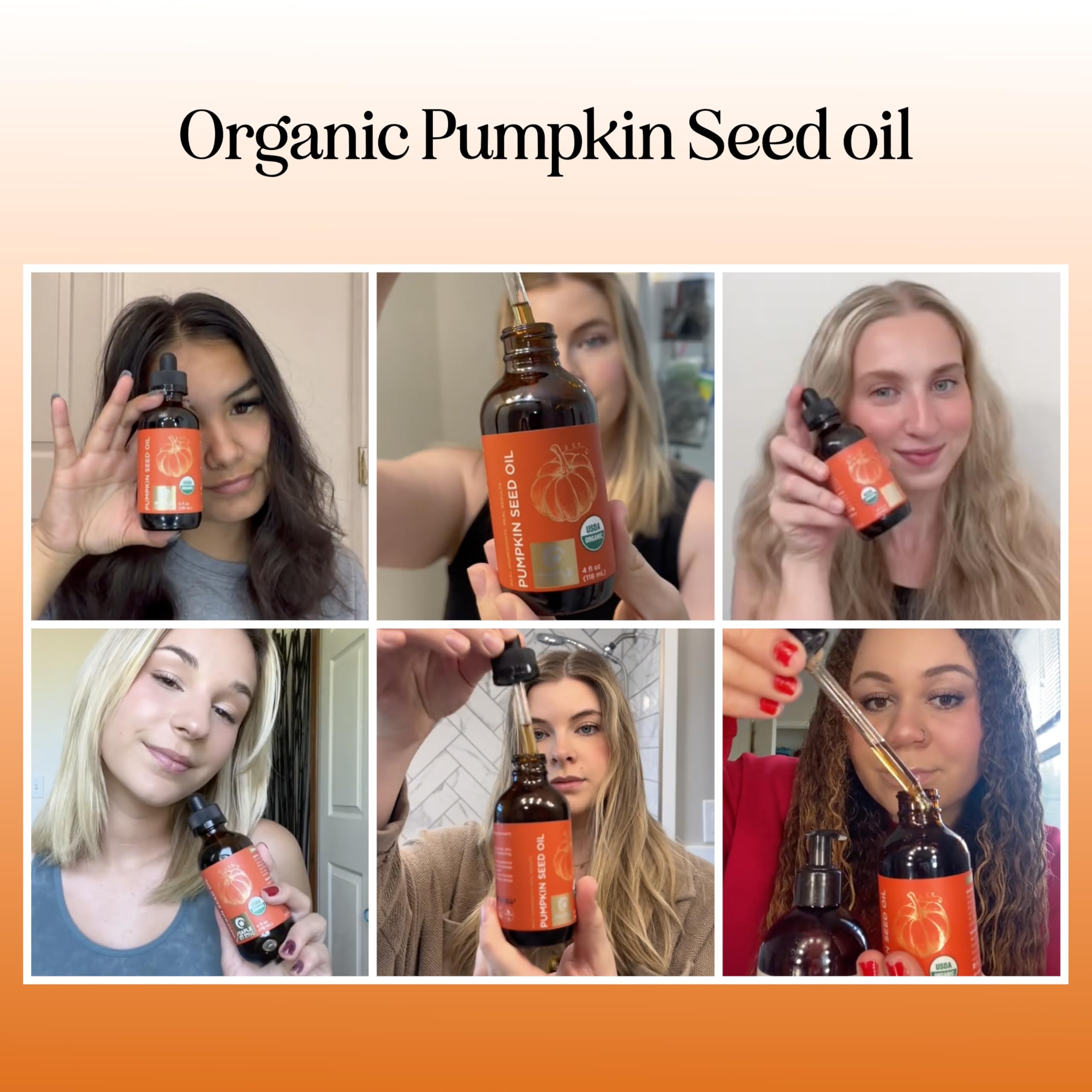 Maple Holistics Pumpkin Seed Oil Organic Certified - 100% Pure Organic Pumpkin - Maple Holistics Official Product View 3