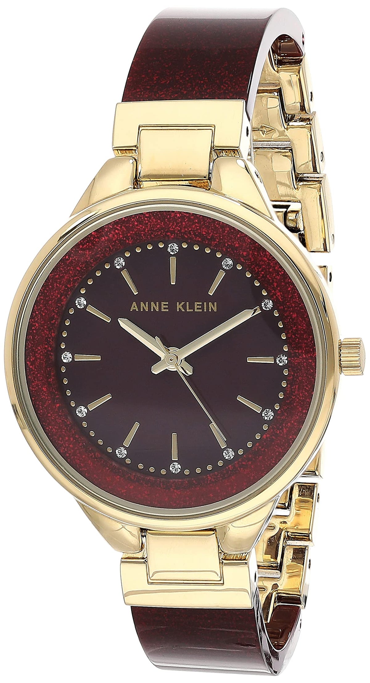 Anne Klein Women s Premium Crystal Accented Resin Bangle - Anne Klein Official Imagery - 5