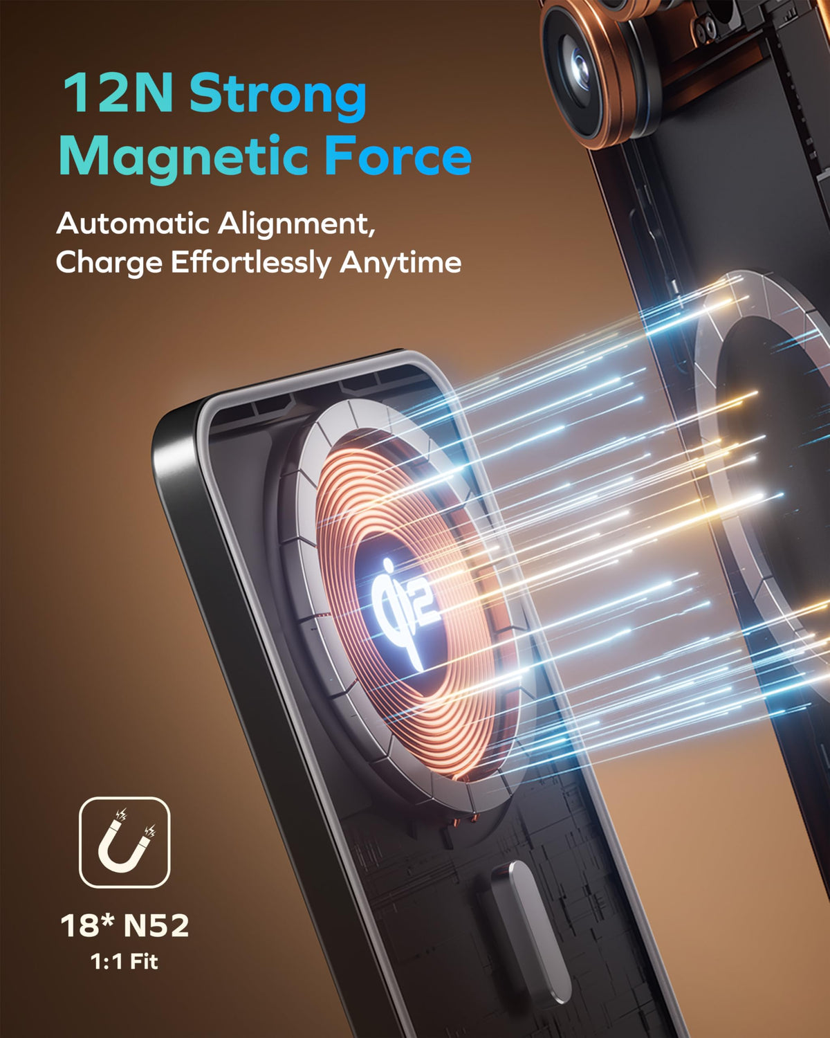 MOMAX Qi2 Magnetic Power Bank 10000mAh Everyday Portable - MOMAX Official Imagery - 7