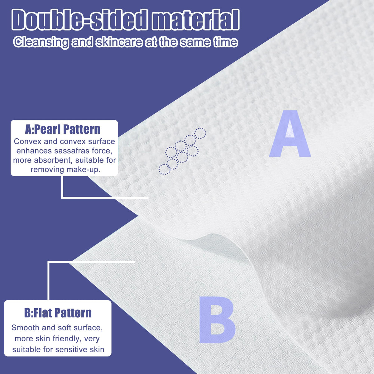 100 Count Face Towels Disposable Clean Towels - ZPCO Official Imagery - 3