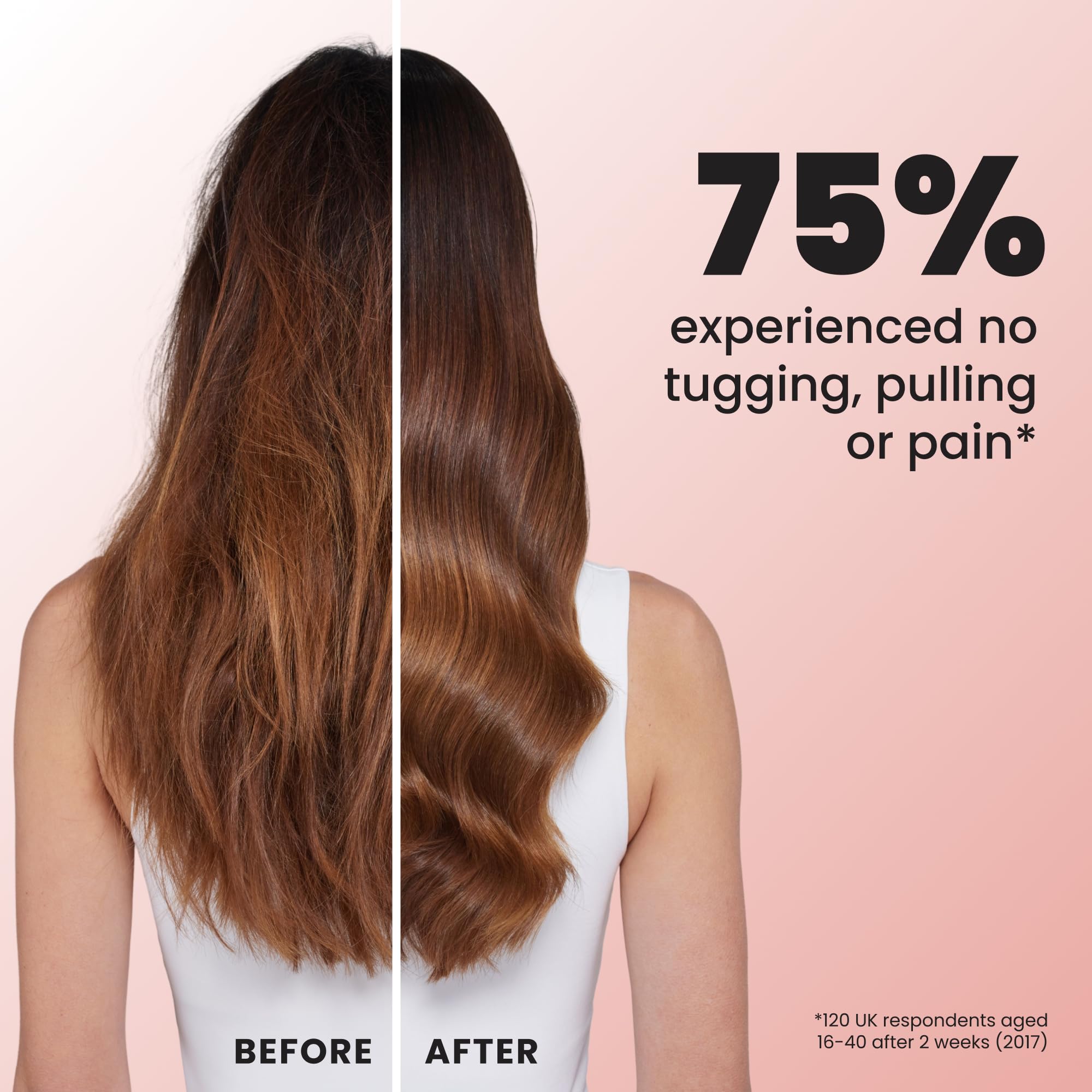 Tangle Teezer Ultimate Detangler Brush, Straight to Wavy, Apricot Blaz - View 7