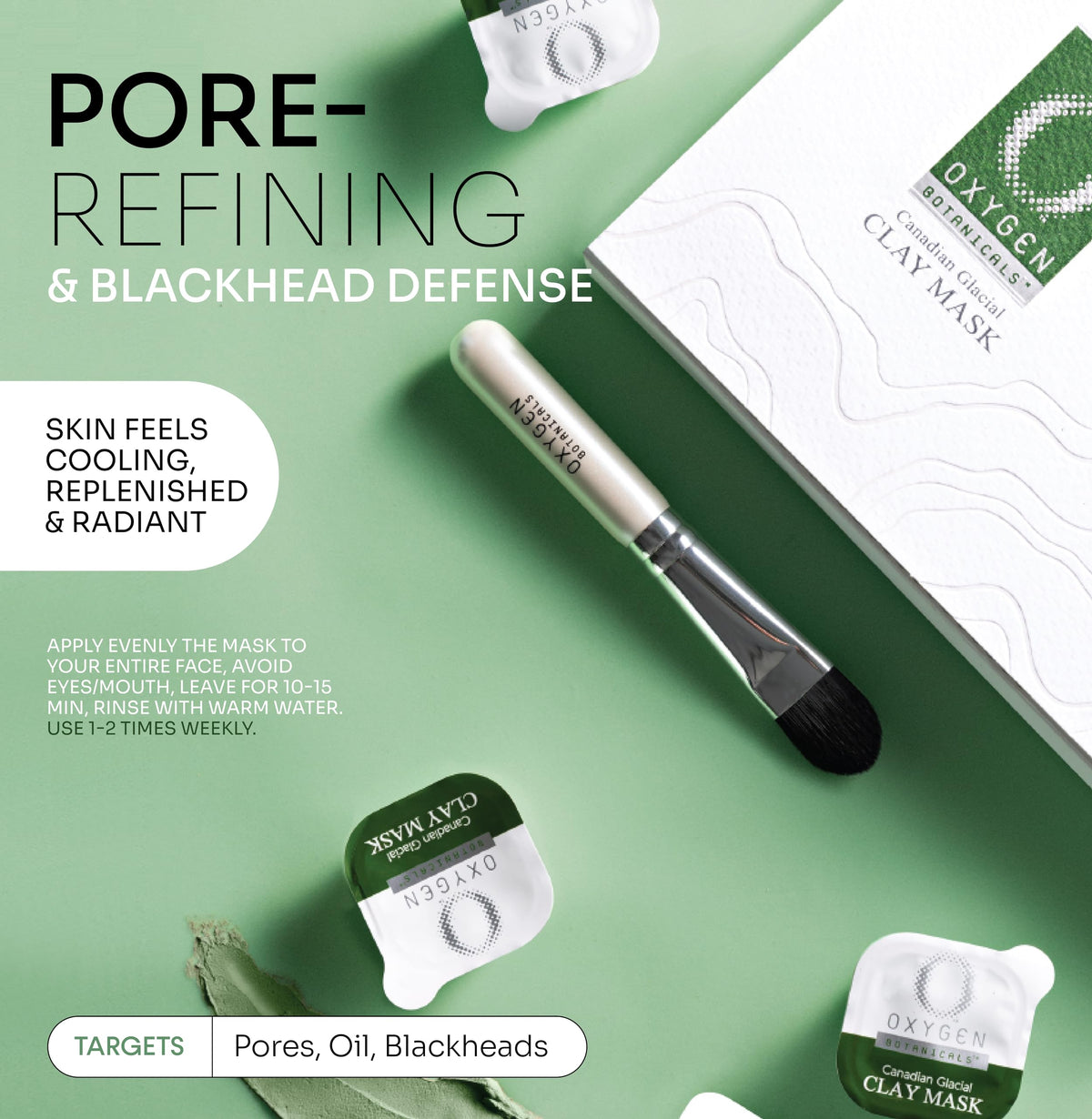 Canadian Glacial Clay Mask deeply hydrates the skin - Oxygen Botanicals Official Imagery - 4