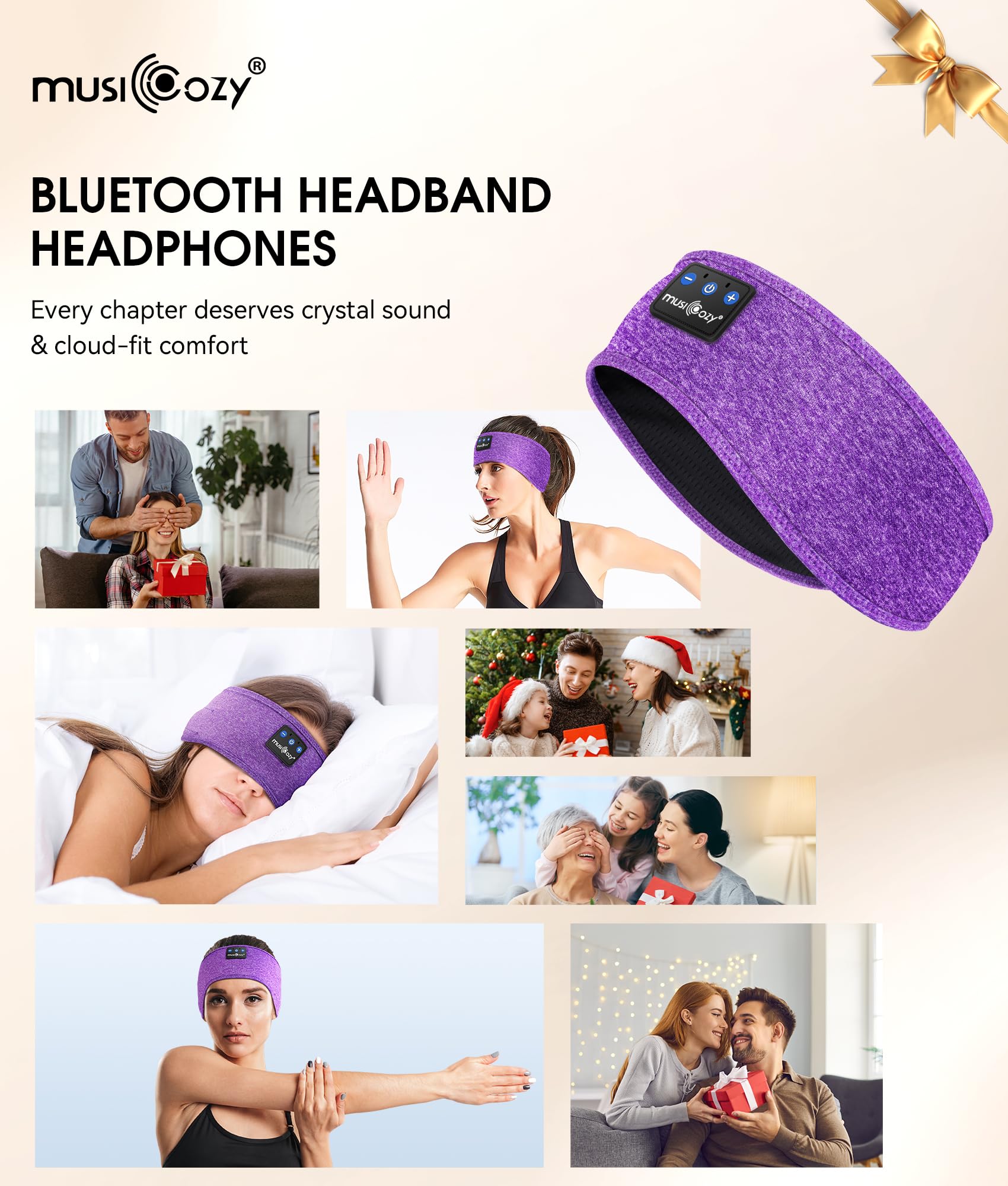 MUSICOZY Bluetooth 5.4 Sleep Headphones Headband Sports Wireless Audio - MUSICOZY Official Product View 8