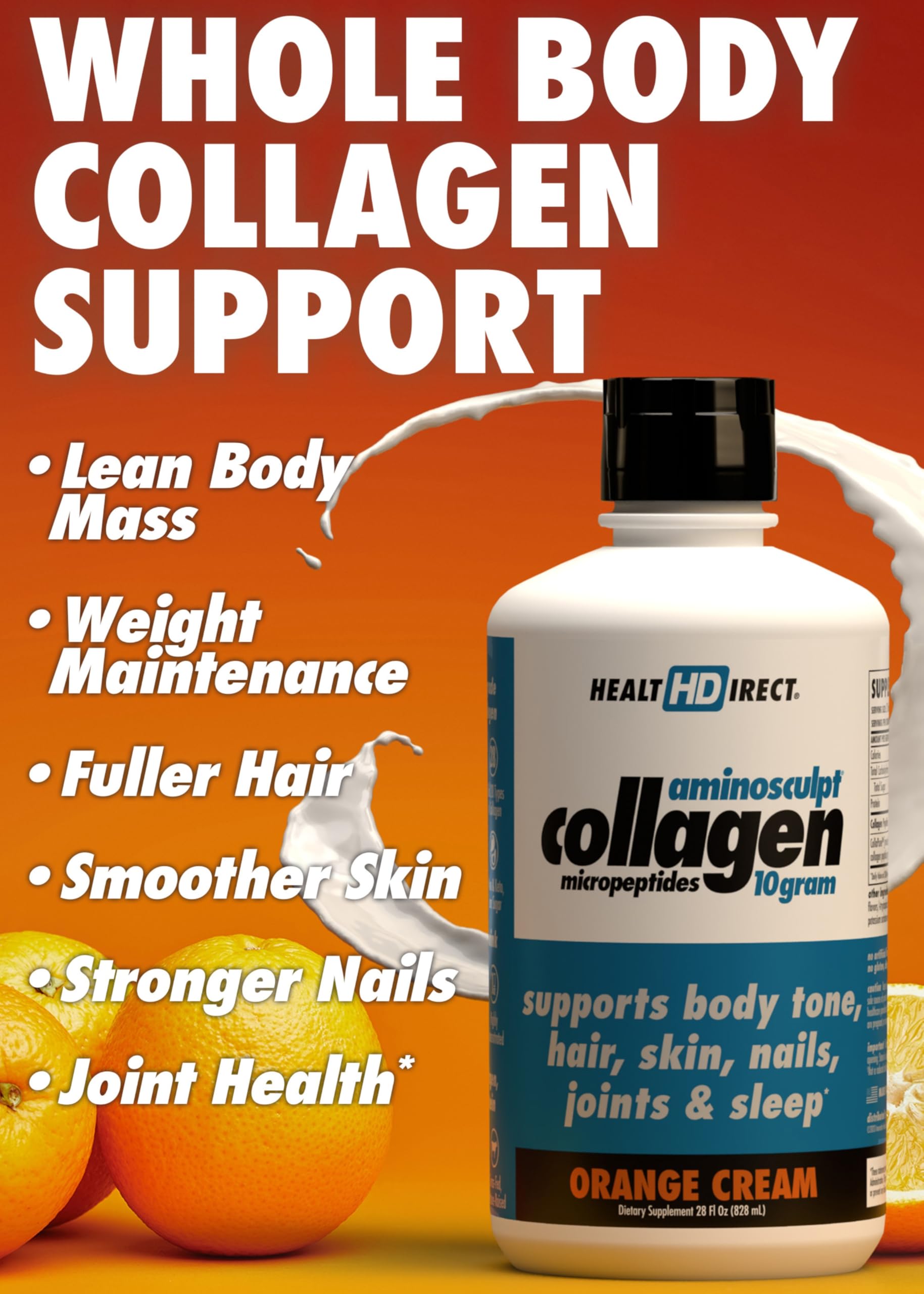 HEALTH DIRECT AminoSculpt Sugar Free Liquid Collagen Orange - HEALTH DIRECT Official Imagery - 3
