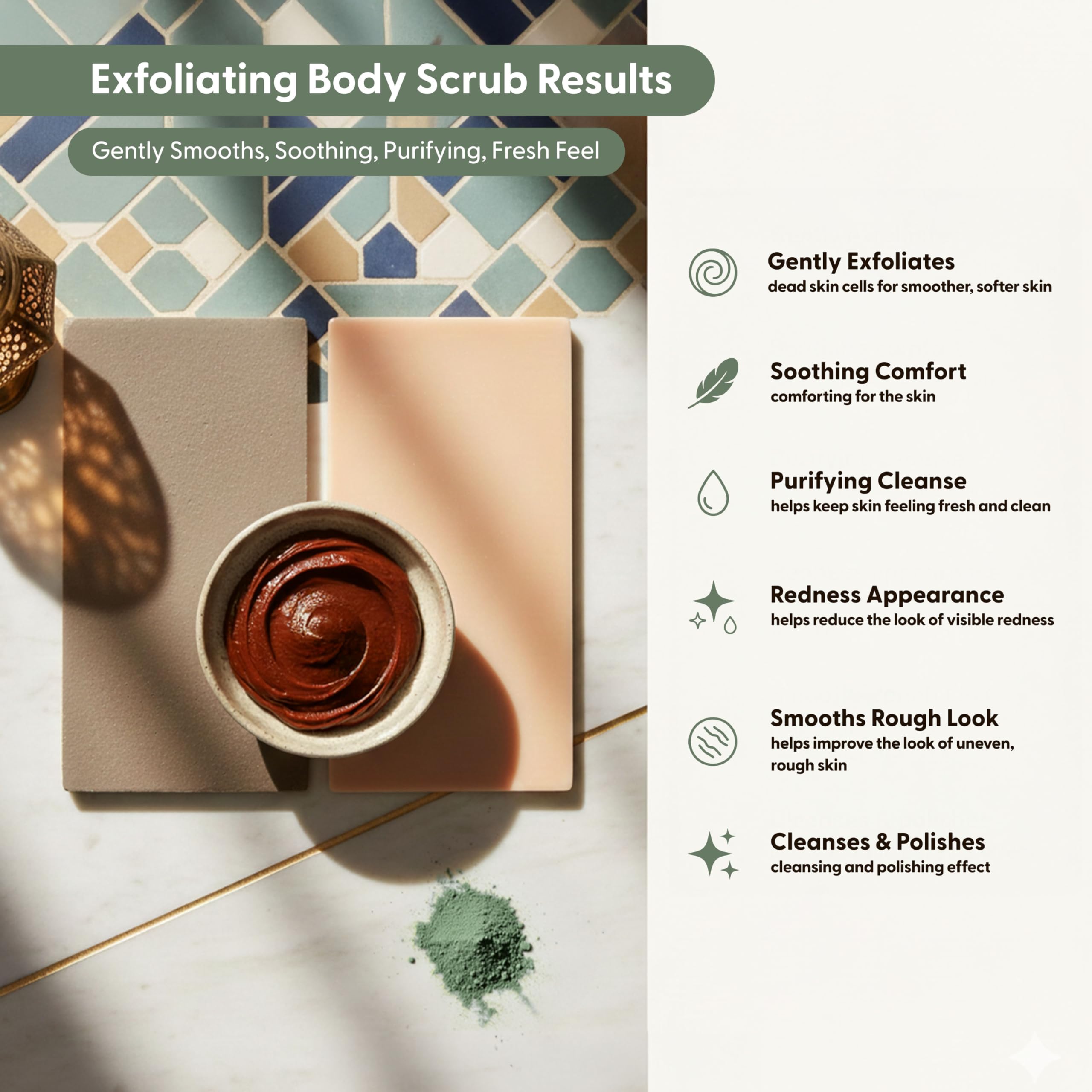 Argaviva Moroccan Tebrima Herbal Exfoliating Body Scrub Powder - Natural Body - Argaviva Official Product View 5