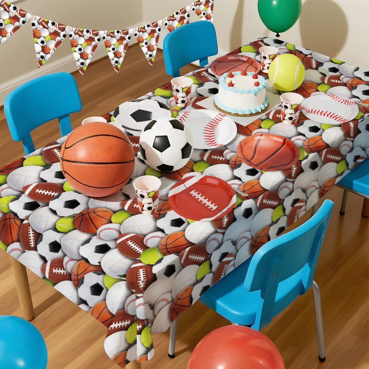 Sports Themed Birthday Party Kit for 24 - Gatherfun Official Imagery - 6
