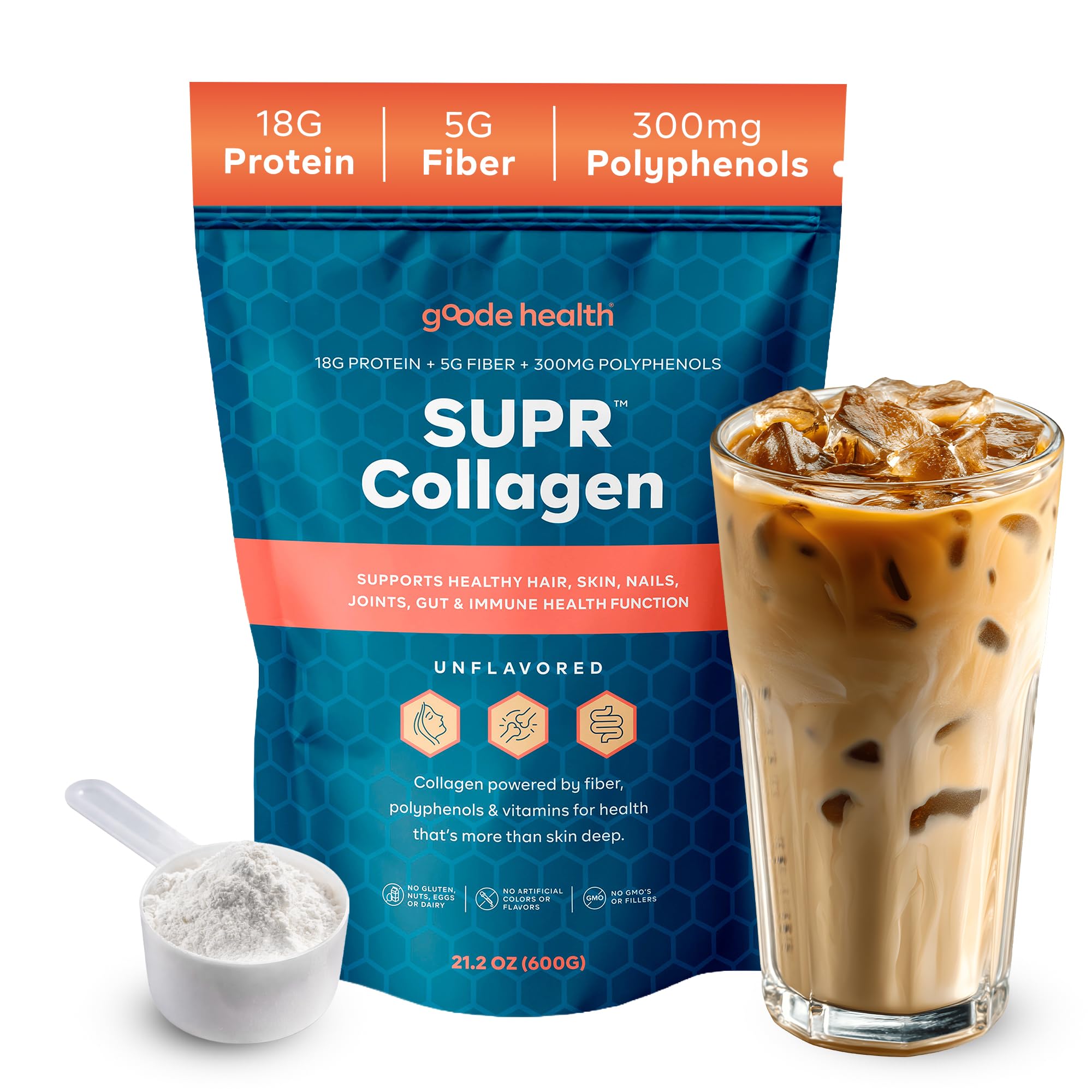 Goode Health SUPR Collagen Powder Unflavored Hydrolyzed - Goode Health Official Imagery - 1
