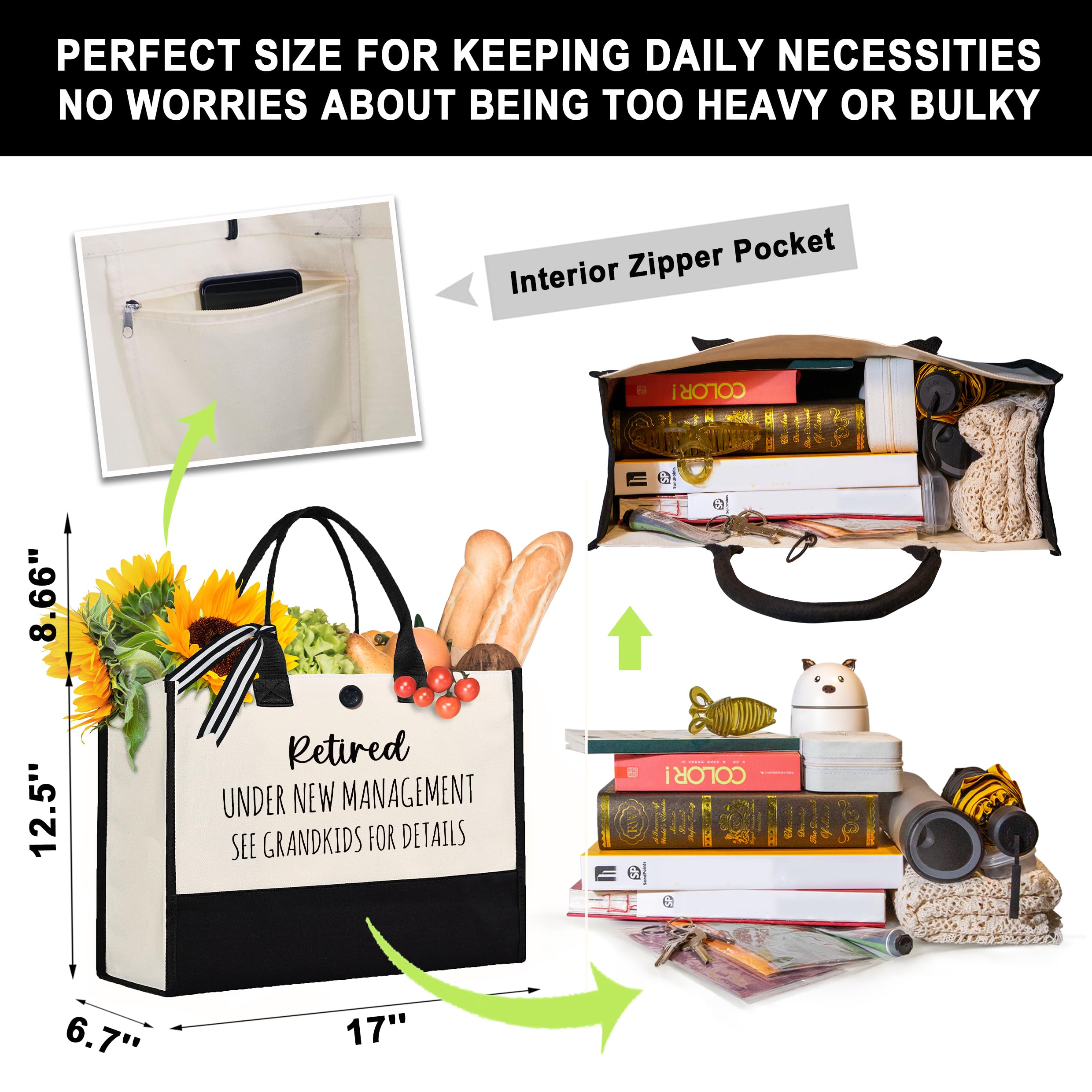 Retirement Gift for Women – Canvas Tote Bag