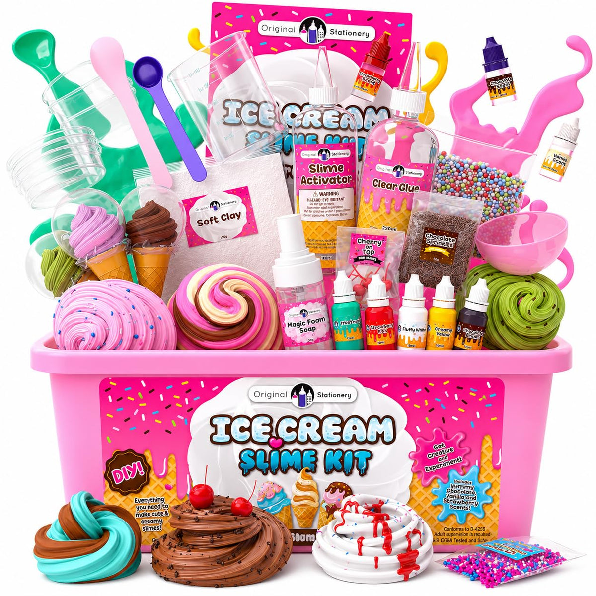 Original Stationery Ice Cream Slime Kit for Girls Toys DIY - Original Stationery Official Imagery - 2