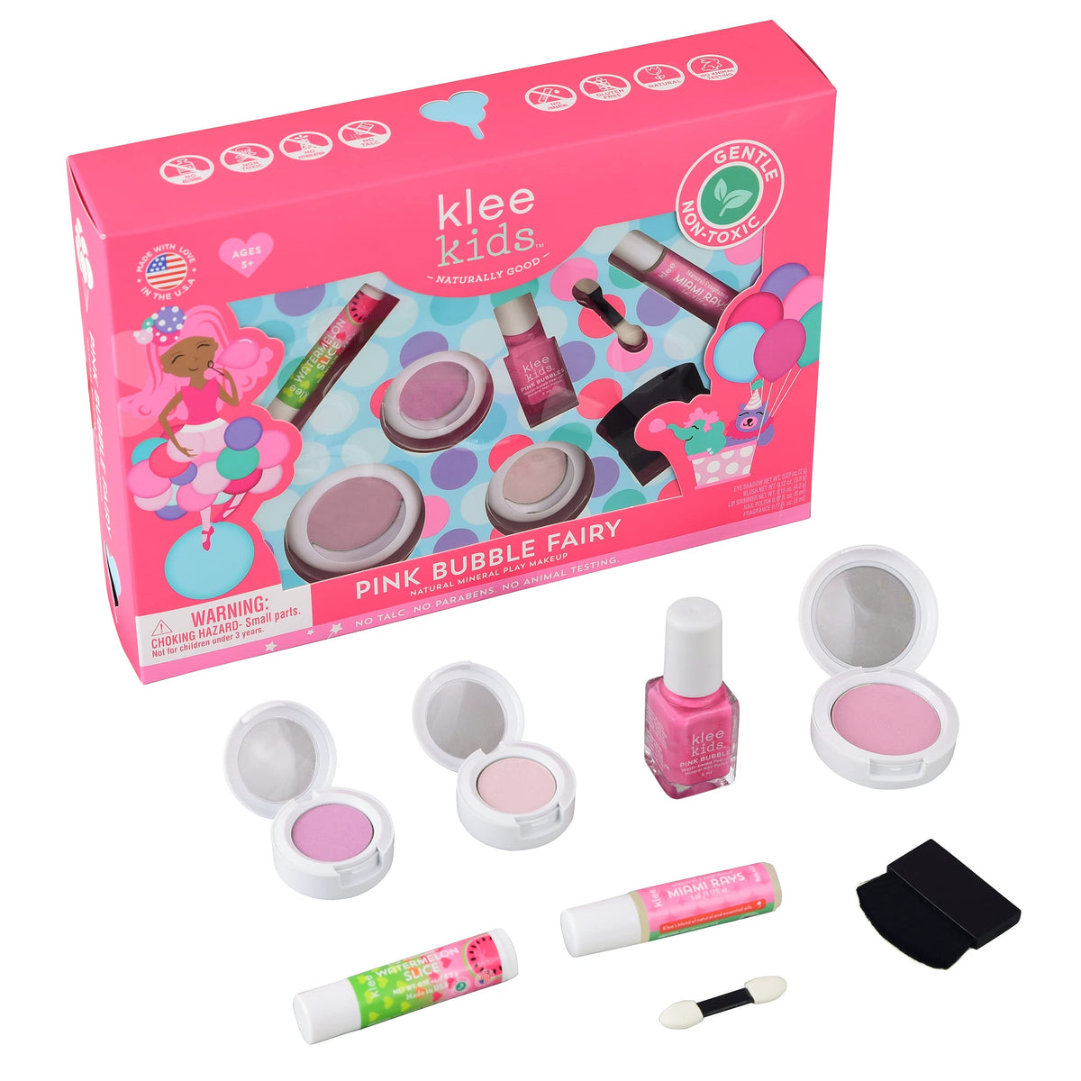 Klee Naturals Deluxe Mineral Play Makeup Kit Kid Friendly - Klee Naturals Official Imagery - 3