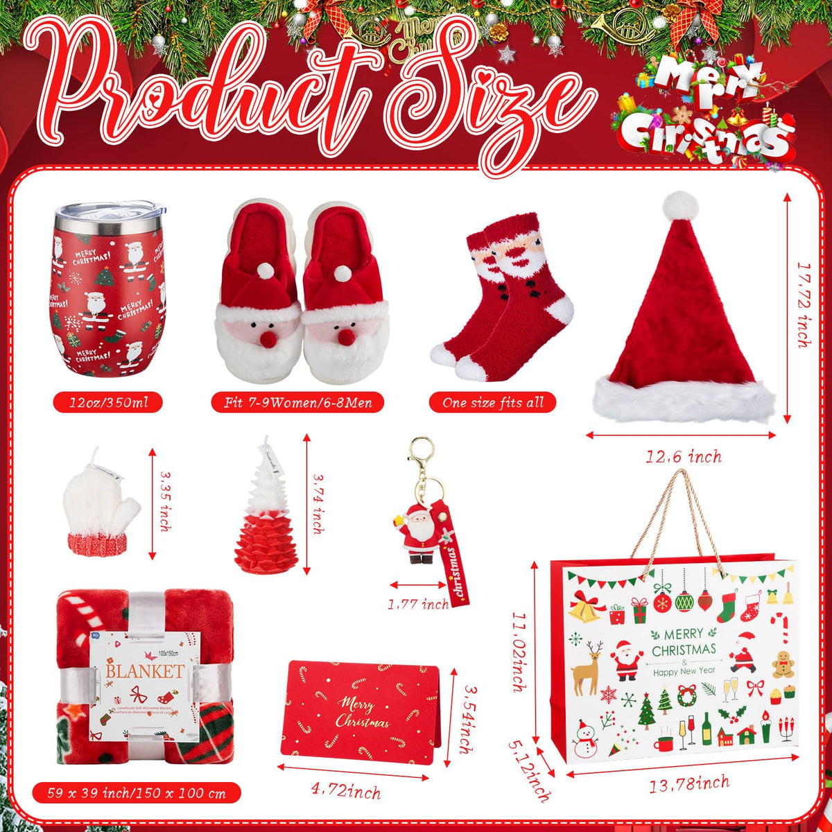 Patelai 10 Pcs Christmas Basket Gifts Set for Women - Patelai Official Imagery - 3