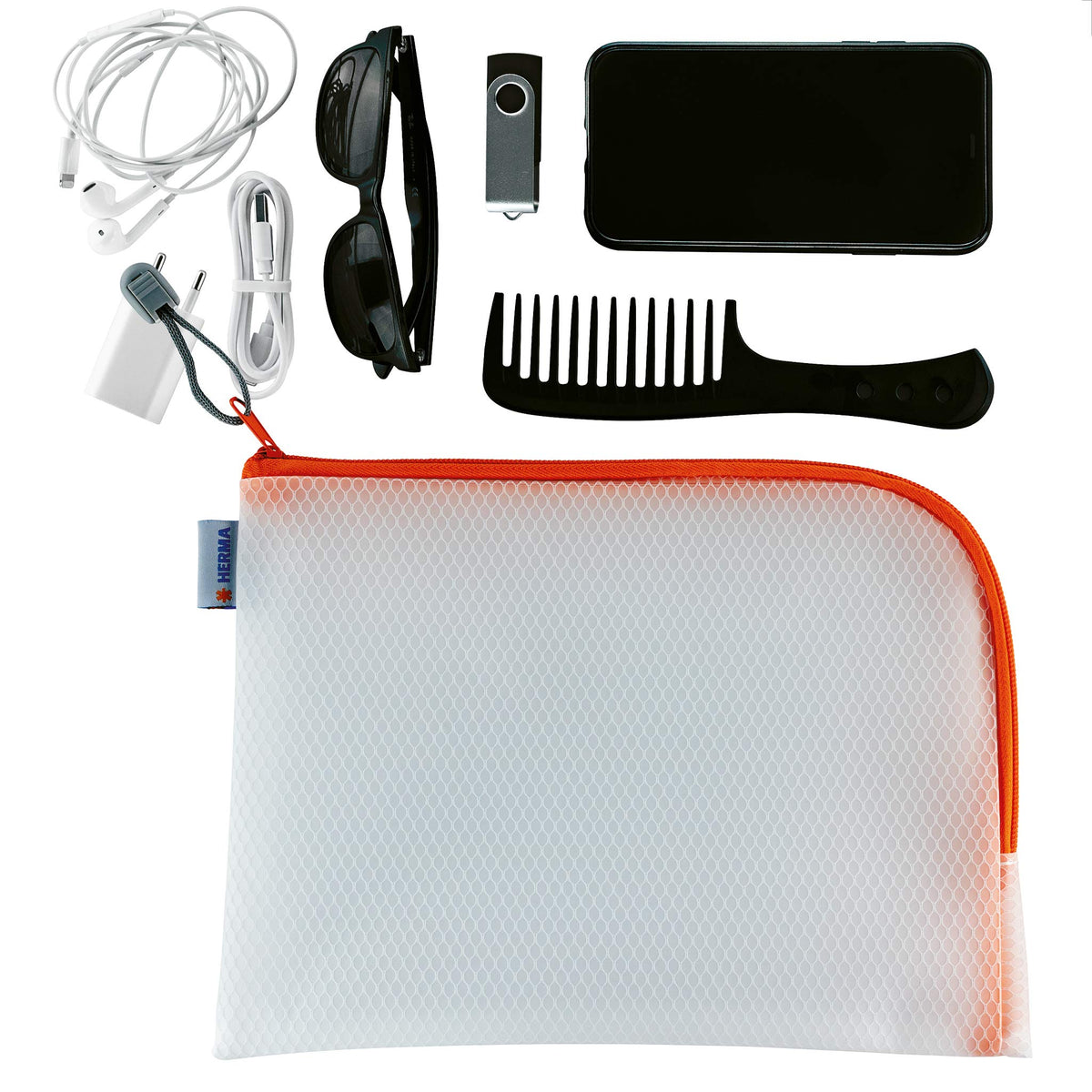 HERMA 20012 Zip Toiletry Bag A5 Transparent Small Zippered - HERMA Official Imagery - 4