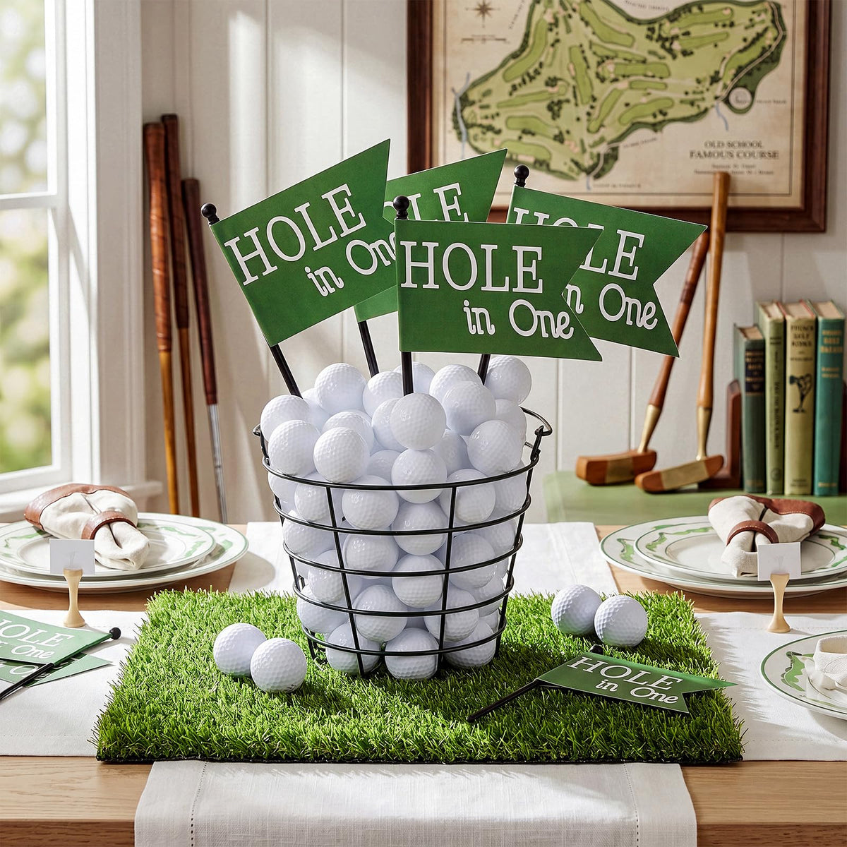 Teyva 57 Pcs Golf Party Decorations Golf Table Centerpiece - Teyva Daily Official Imagery - 6