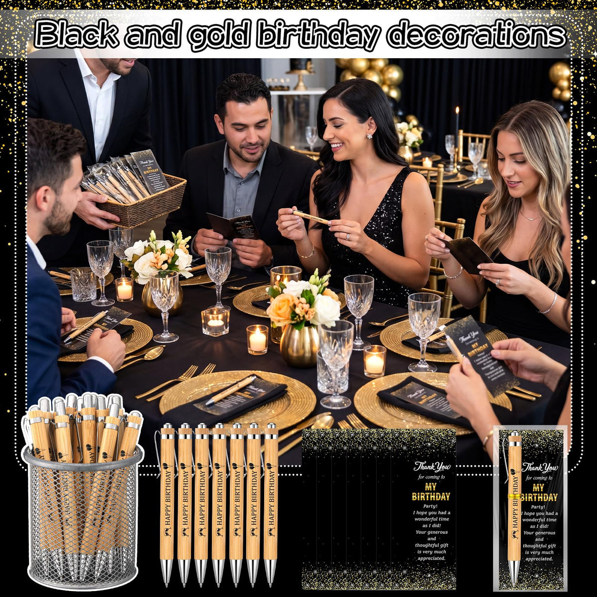 Sayglossy 50 Sets Happy Birthday Party Favors for Guests - Sayglossy Official Imagery - 7