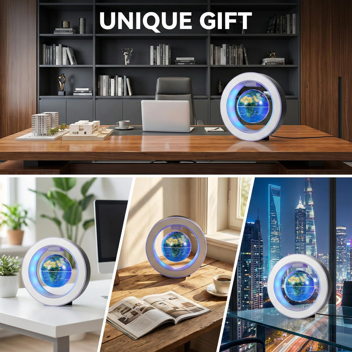 Magnetic Levitation Floating Globe 4 Constellation Geography - KAIMC Official Imagery - 5