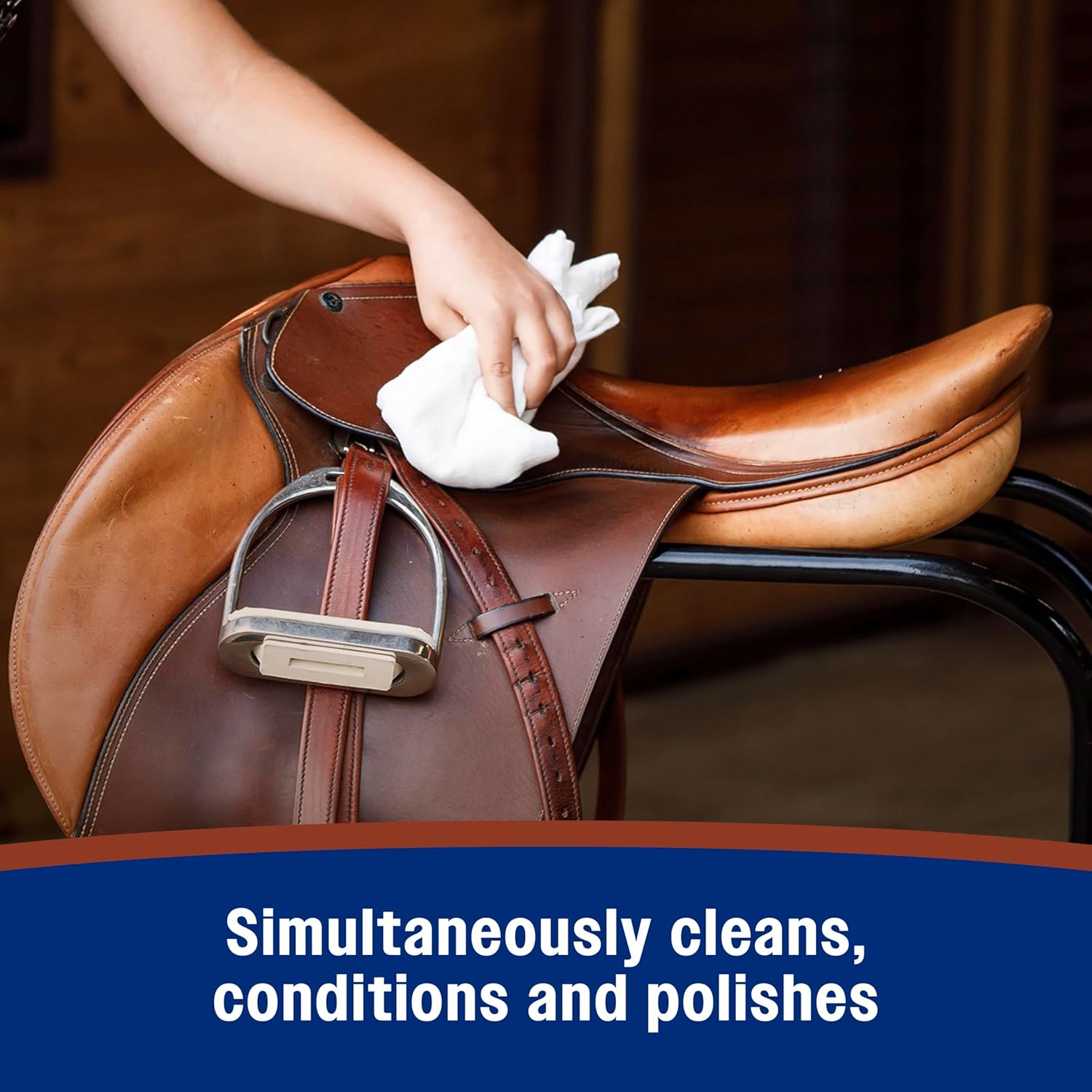 Farnam Leather New Easy-Polishing Glycerine Saddle Soap and Leather Cleaner for saddle cleaning and conditioning.