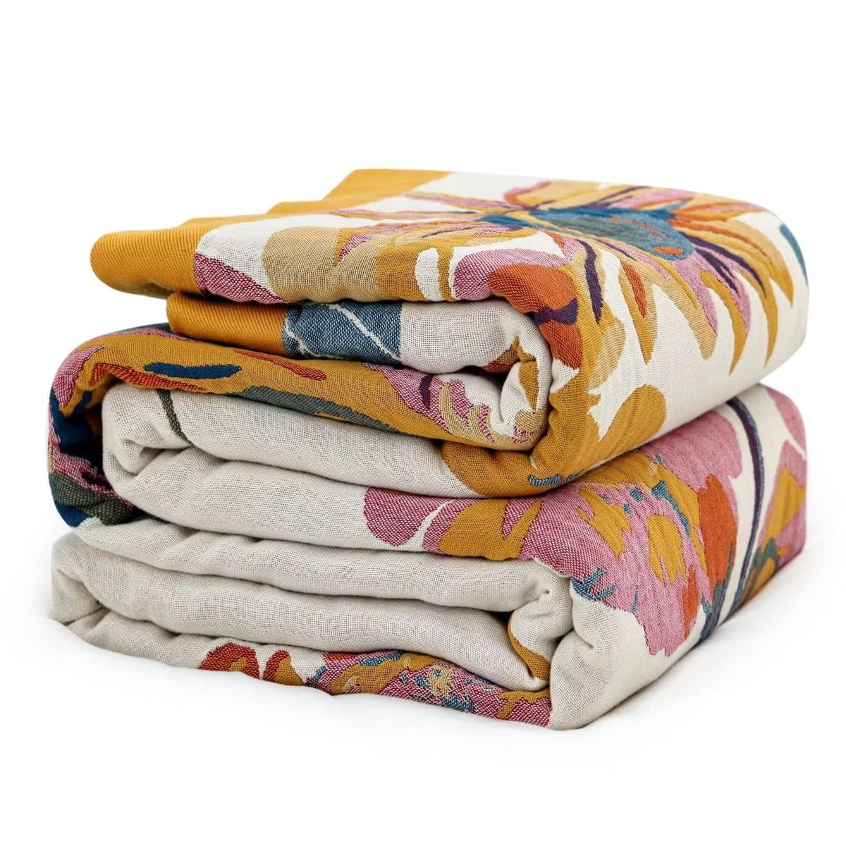 MSGKV Boho Throw Blanket 100 Cotton 60 x80 for Couch Bed - MSGKV Official Imagery - 2