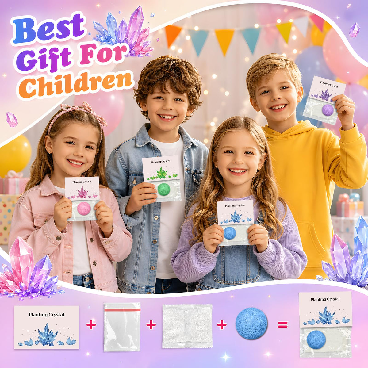 24Pcs Science Kit Crystal Growing Toys Party Favor Supply - Tymokcall Official Imagery - 7