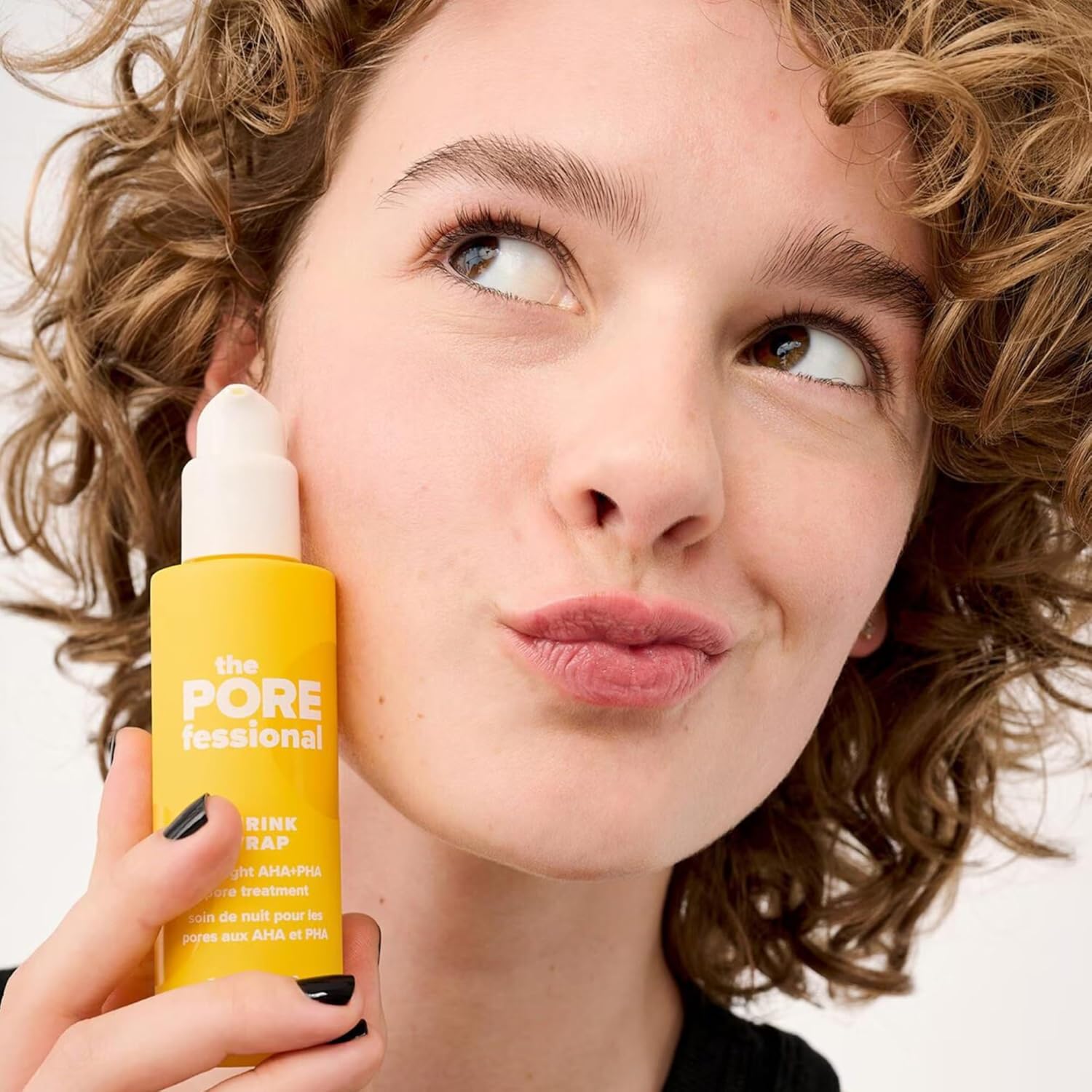 Benefit The Porefessional Shrink Wrap Overnight AHA+PHA pore treatment in 1.6 oz jar, showing the product container and label.