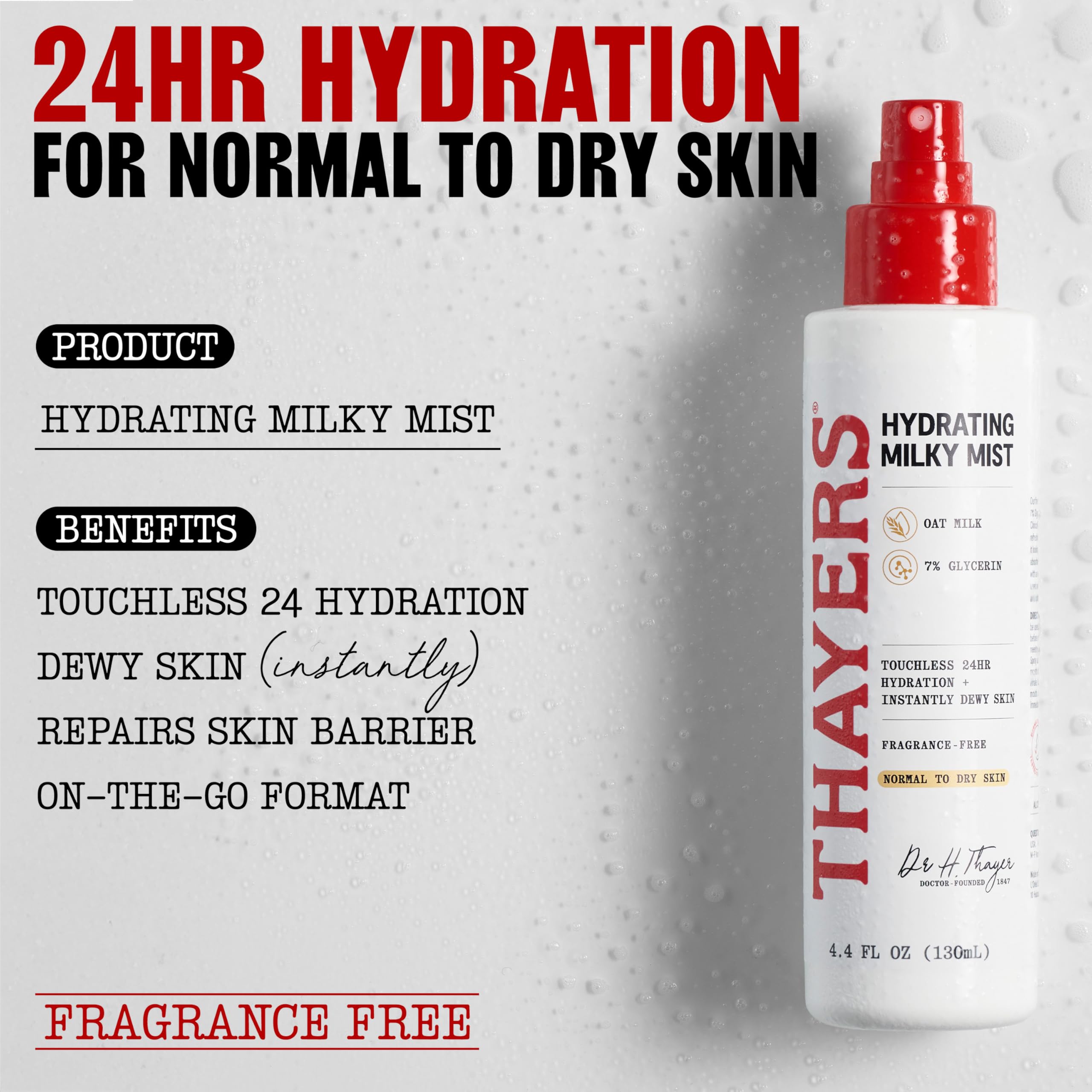 Elefair Tech THAYERS Milky Mist with Oat Milk & 7% Glycerin, Facial Spray for - Elefair Tech Official Product View 3