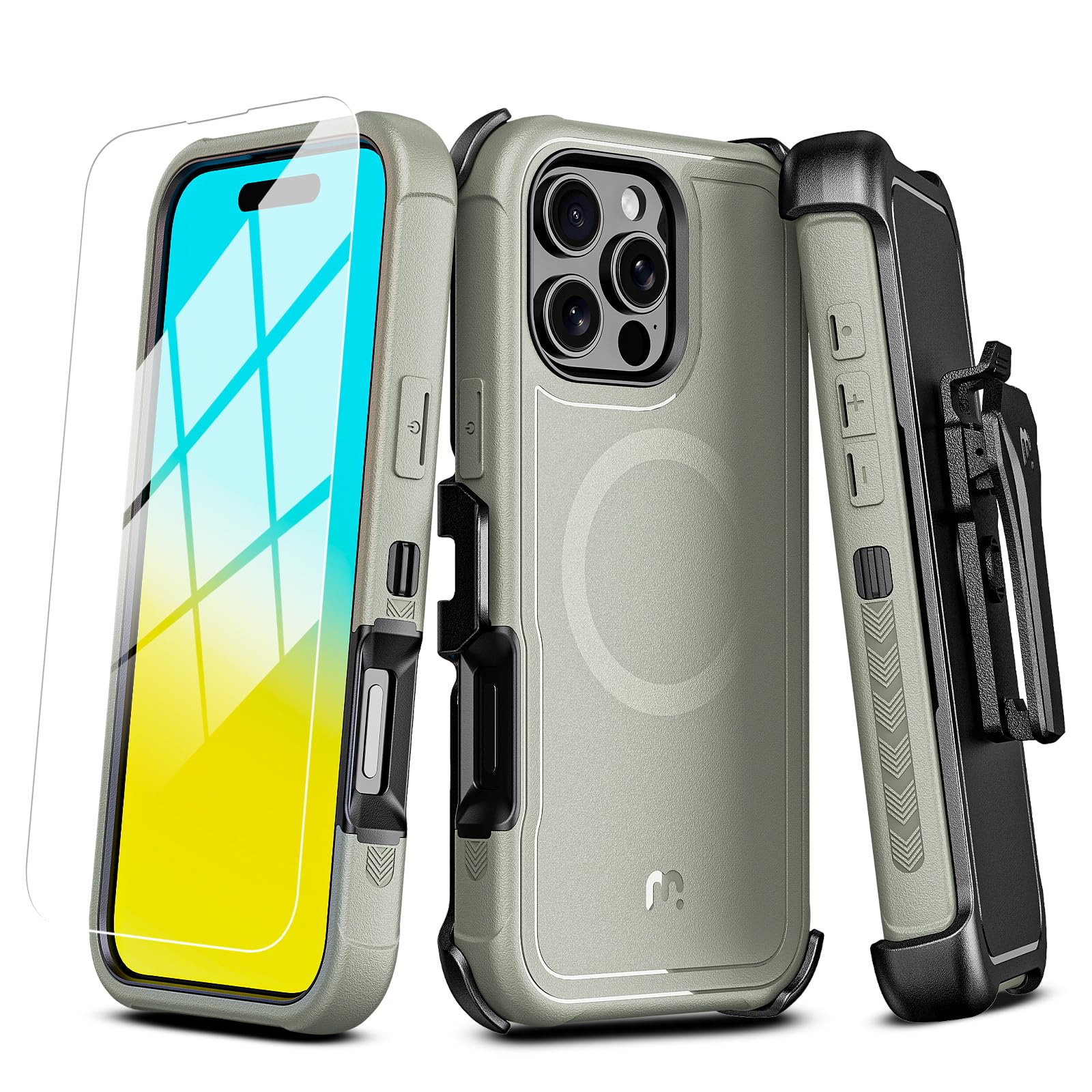 M MYBAT PRO for iPhone 16 Pro Max Case with Belt Clip - M MYBAT PRO Official Imagery - 1
