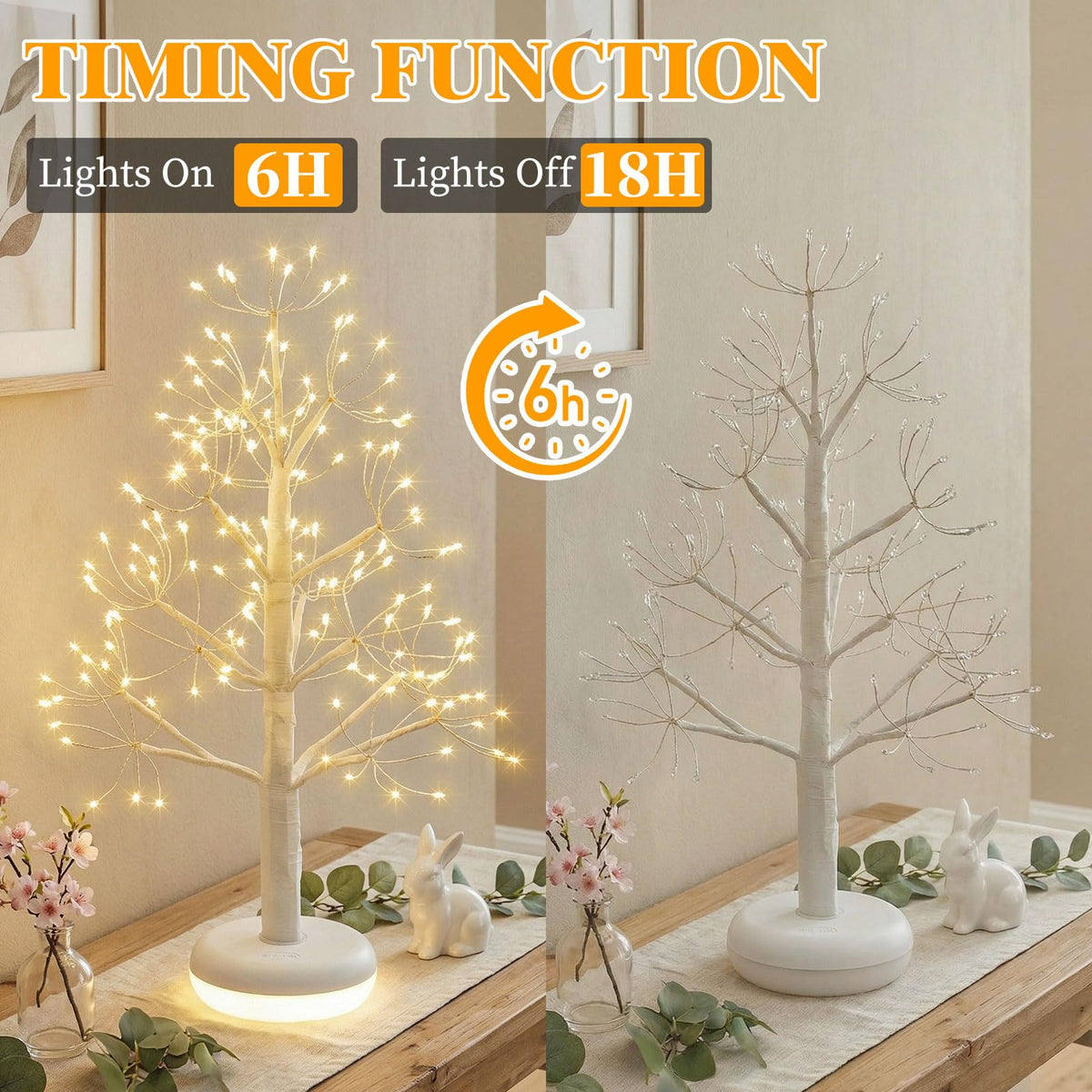 Small Christmas Tree with 136 Lights 1 64 FT Rechargeable - PEIDUO Official Imagery - 4