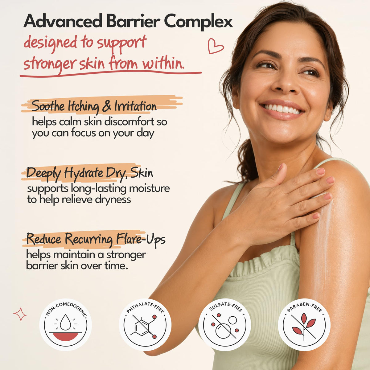 STRAWBERRY Barrier Repair Eczema Relief Cream Colloidal - STRAWBERRY Official Imagery - 5