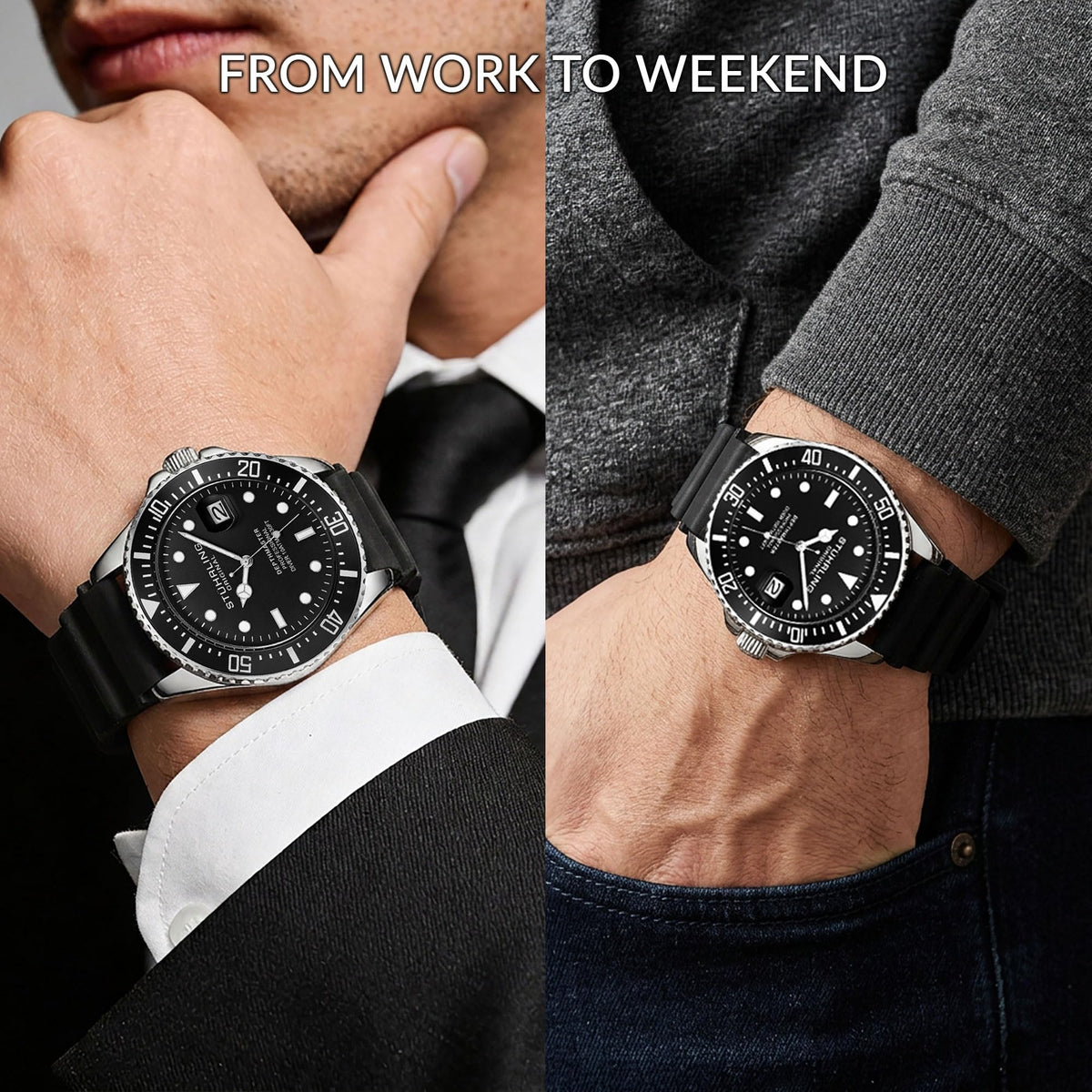 Stuhrling Original Men s Dive Watch 42mm Stainless Steel - Stuhrling Original Official Imagery - 4